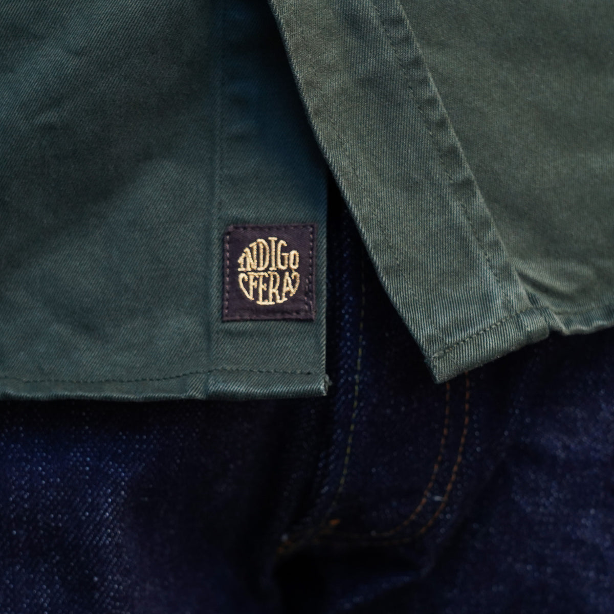 Indigofera Alamo Work Shirt - Greek Pitch