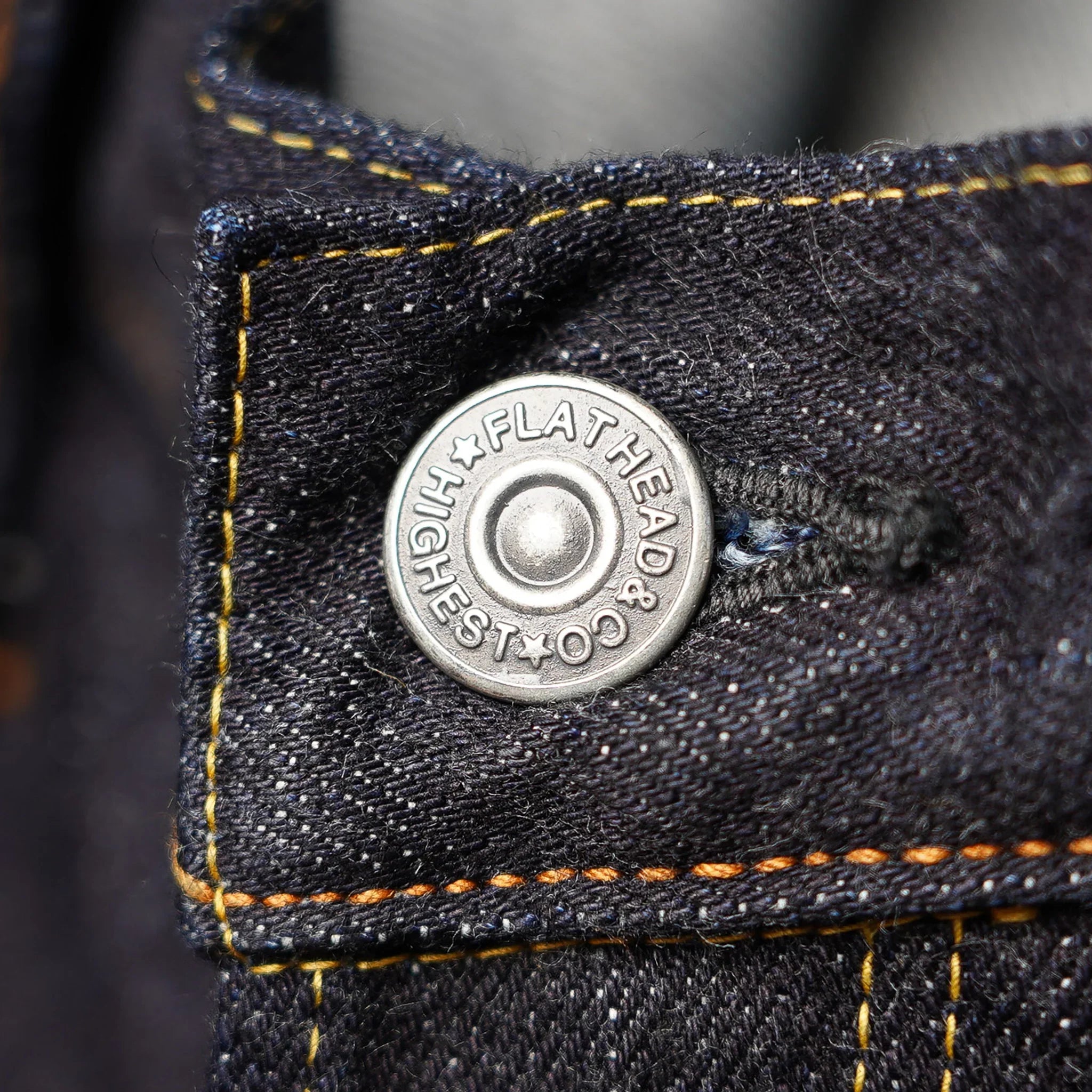 The Flat Head FN-3005 14.5oz Straight Selvedge Denim - Indigo
