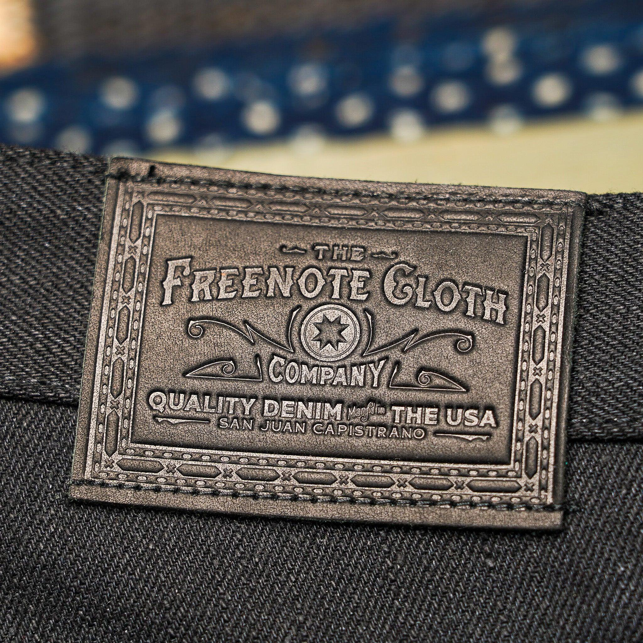 Freenote Cloth Modesto Wide Leg - 17oz Double Black Slub