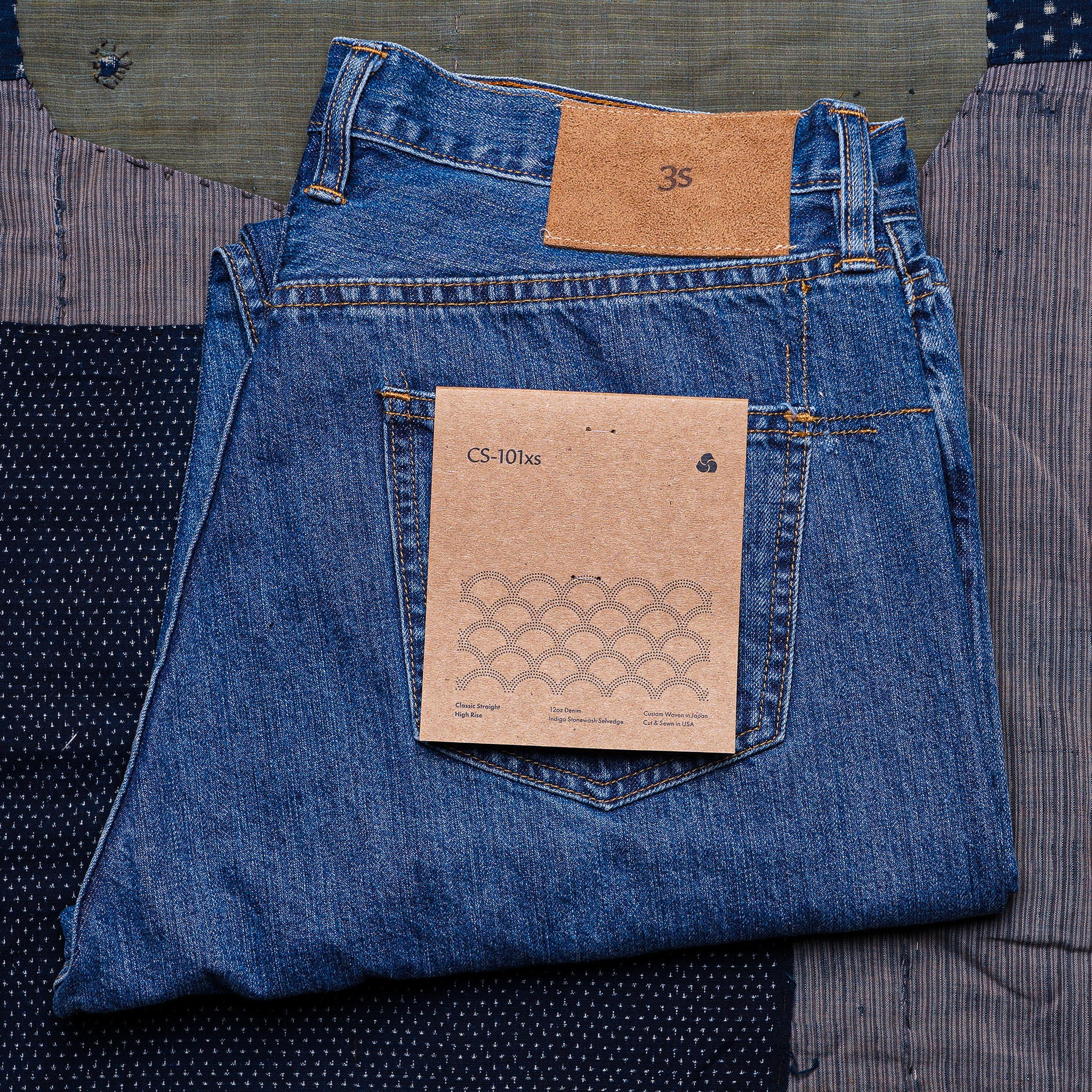3sixteen CS-101xs - Classic Straight - Stonewashed Indigo Selvedge