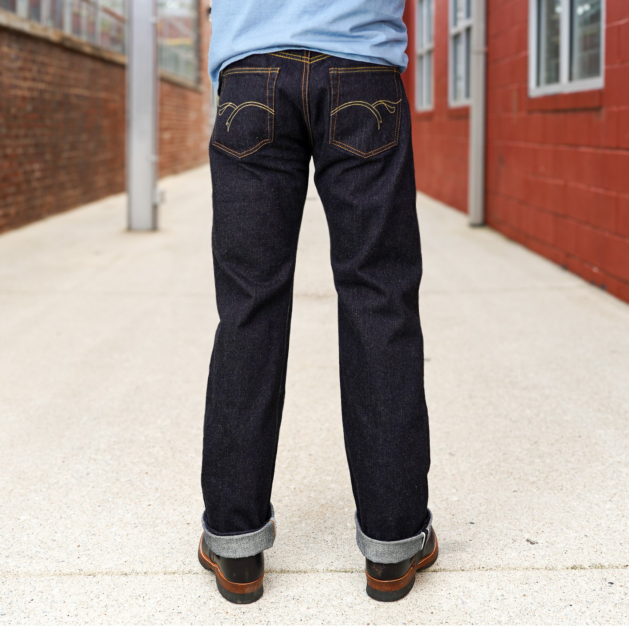 The Flat Head FN-3005 14.5oz Straight Selvedge Denim - Indigo