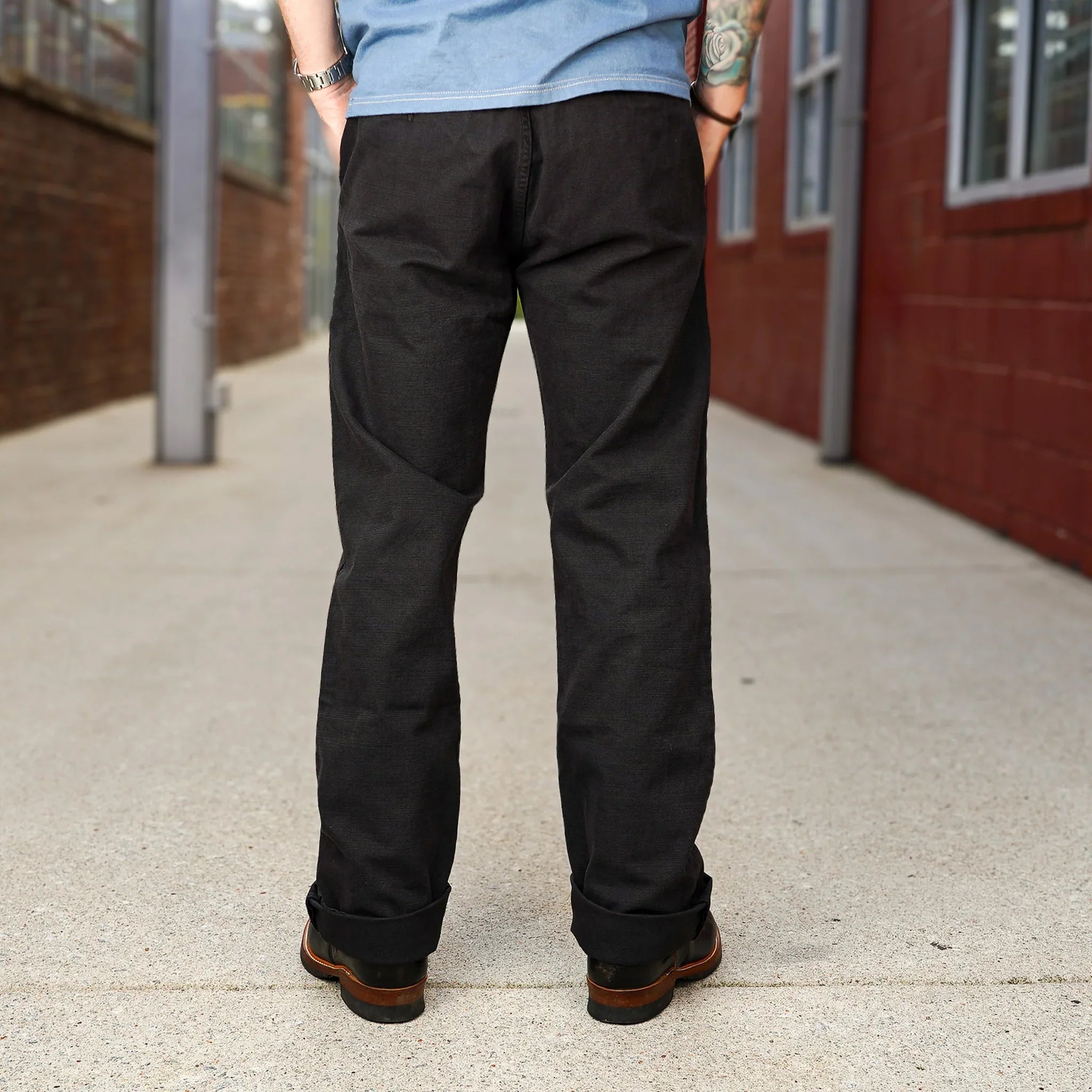 Freenote Cloth Deck Pant Straight Fit 14oz Slub - Black