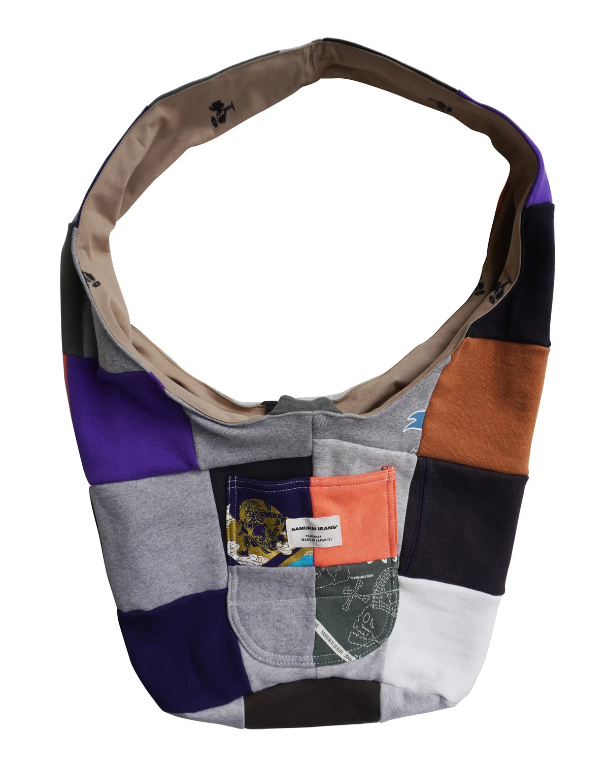 Samurai SJBB26-SW Sweat Patchwork Shoulder Bag - Random