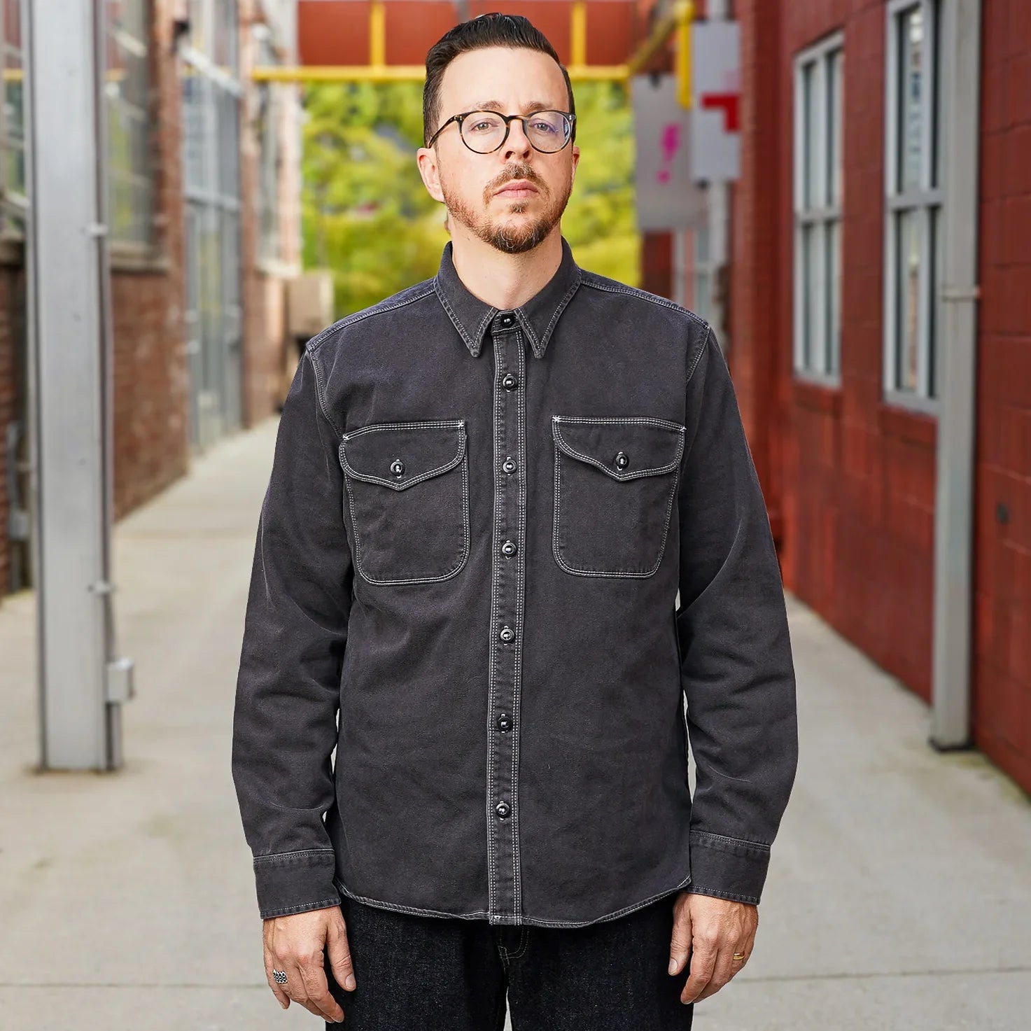 Freenote Utility Shirt - Charcoal