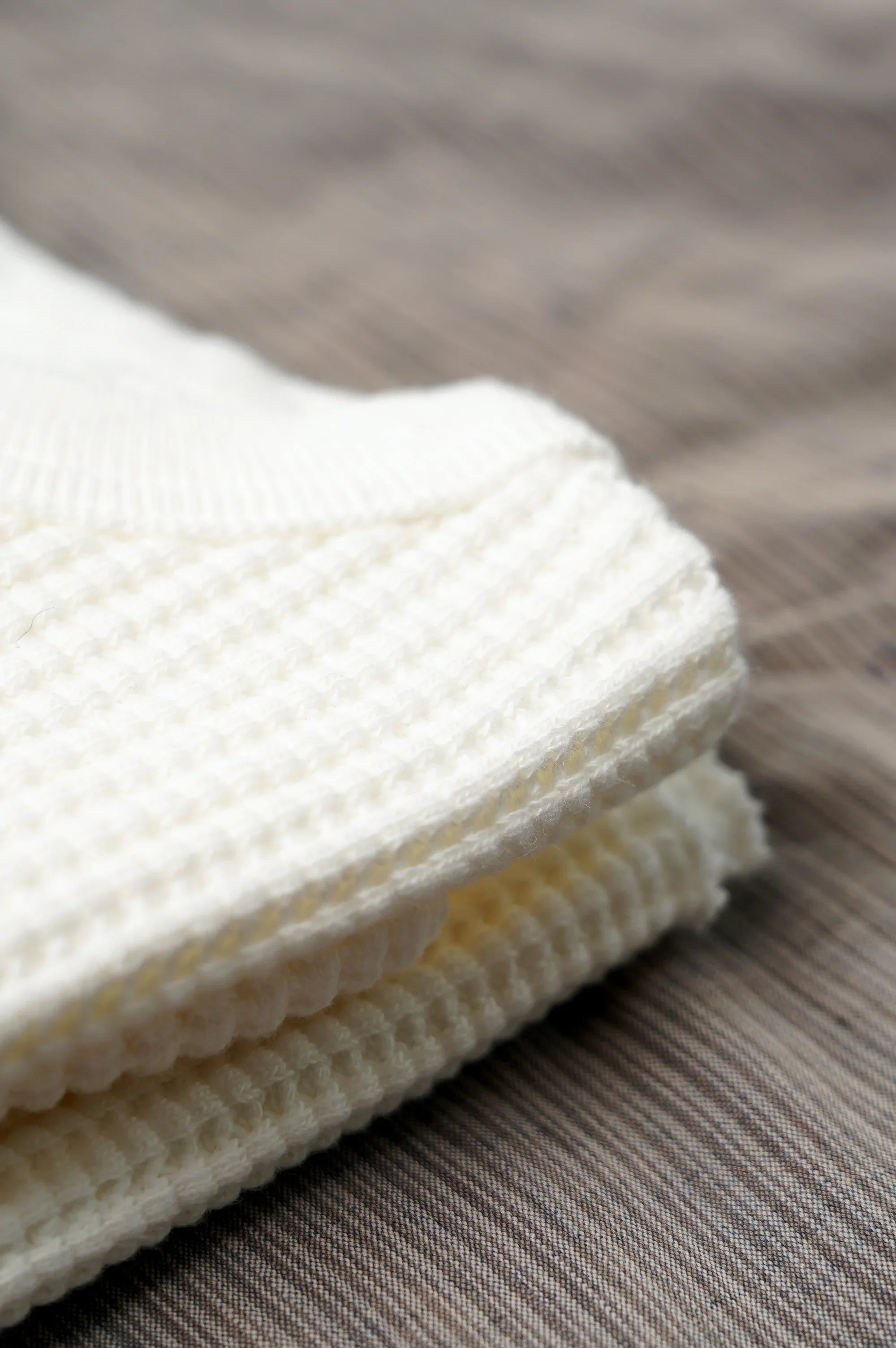 UES Big Waffle Thermal Shirt - Off White