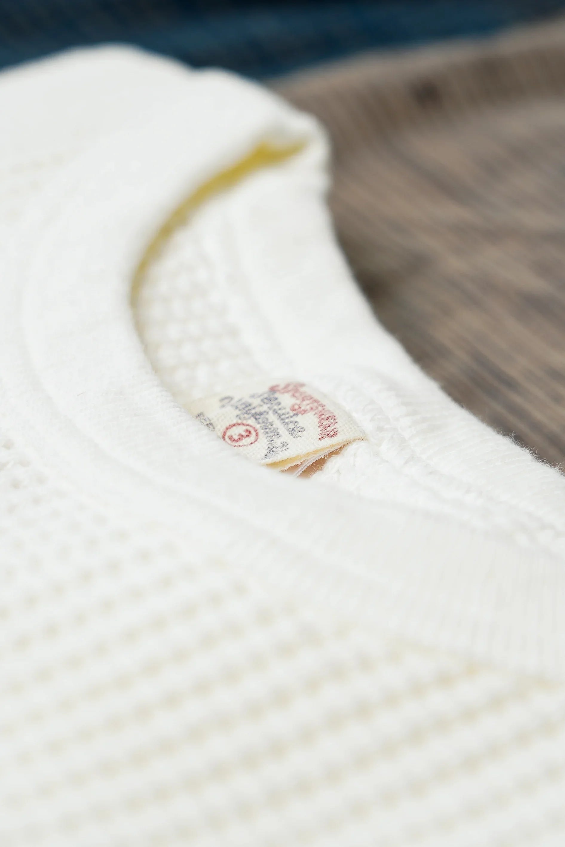 UES Big Waffle Thermal Shirt - Off White