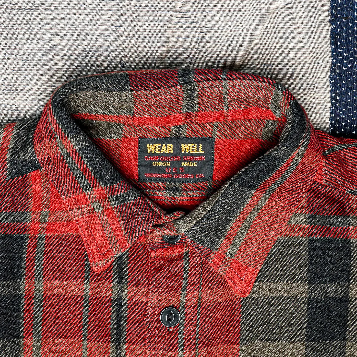 UES Extra Heavy Flannel Shirt - Red