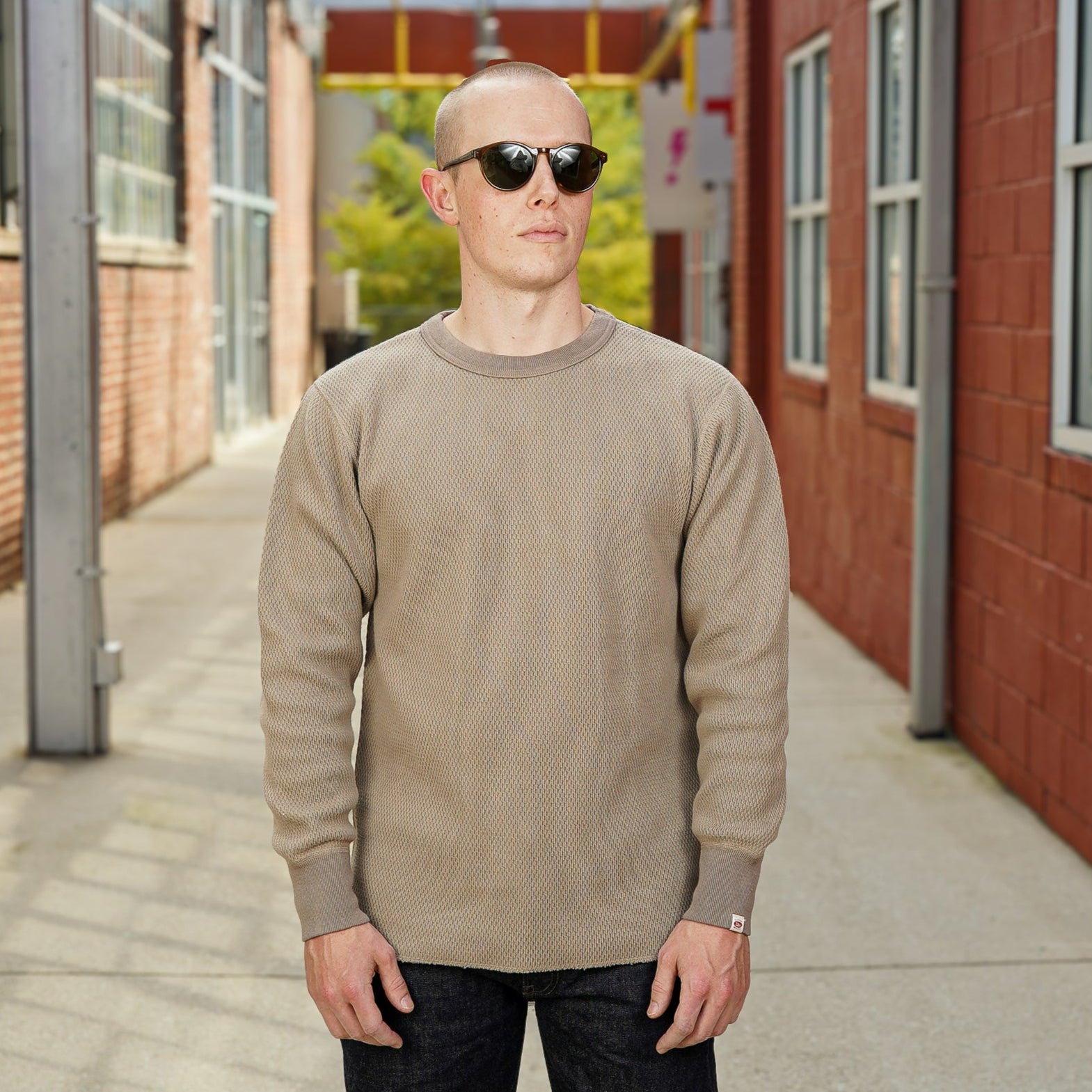 UES Double Honeycomb Thermal Shirt - Beige