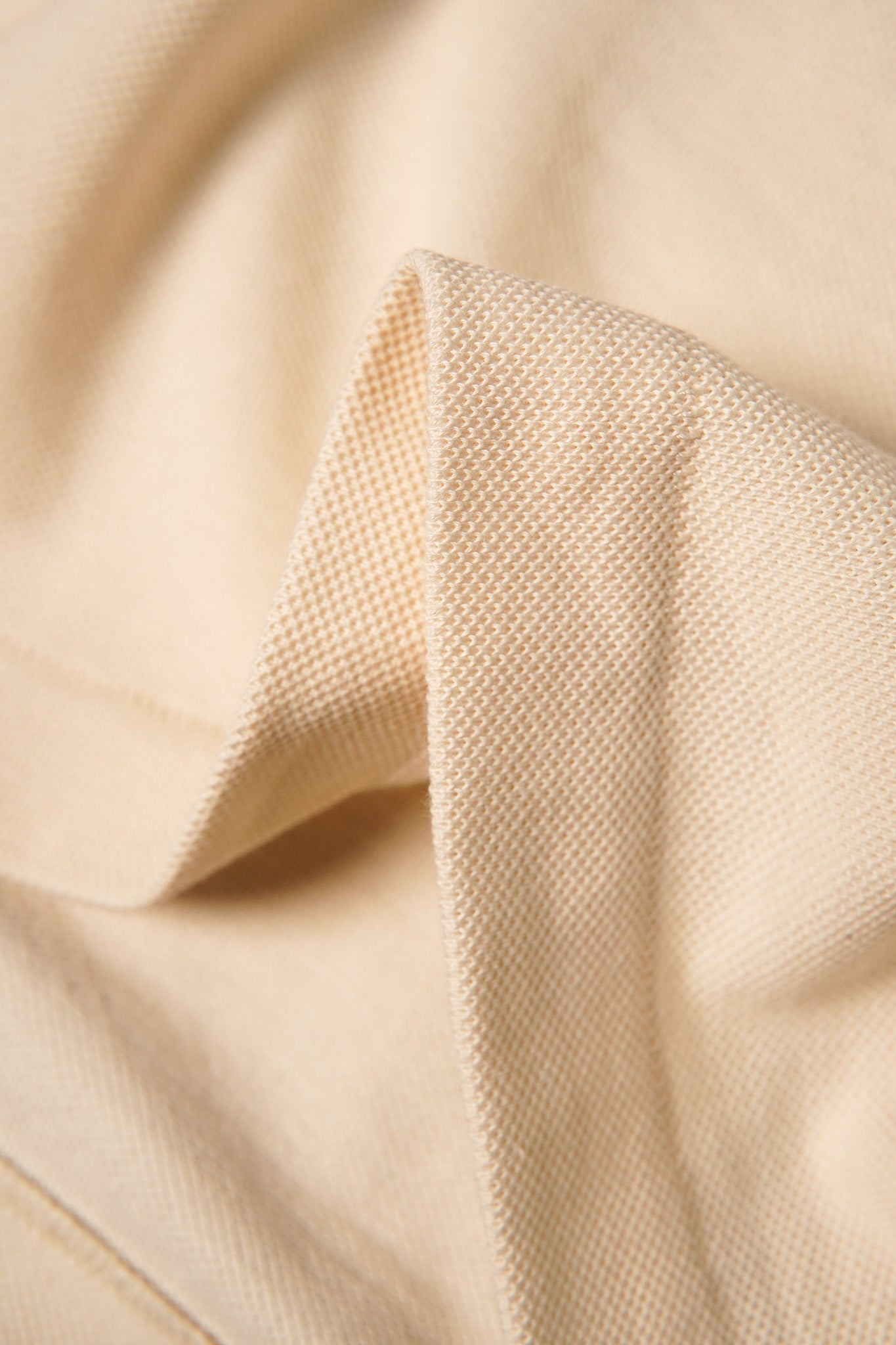 Merz b. Schwanen 214PK Loopwheeled Relaxed Fit Pikée T-Shirt - Nature