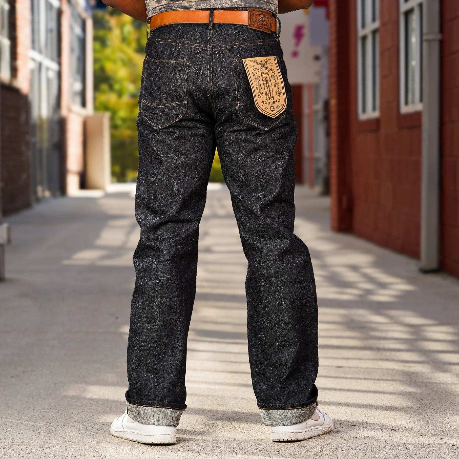 Freenote Cloth Modesto Wide Leg - 16oz Indigo Selvedge Denim