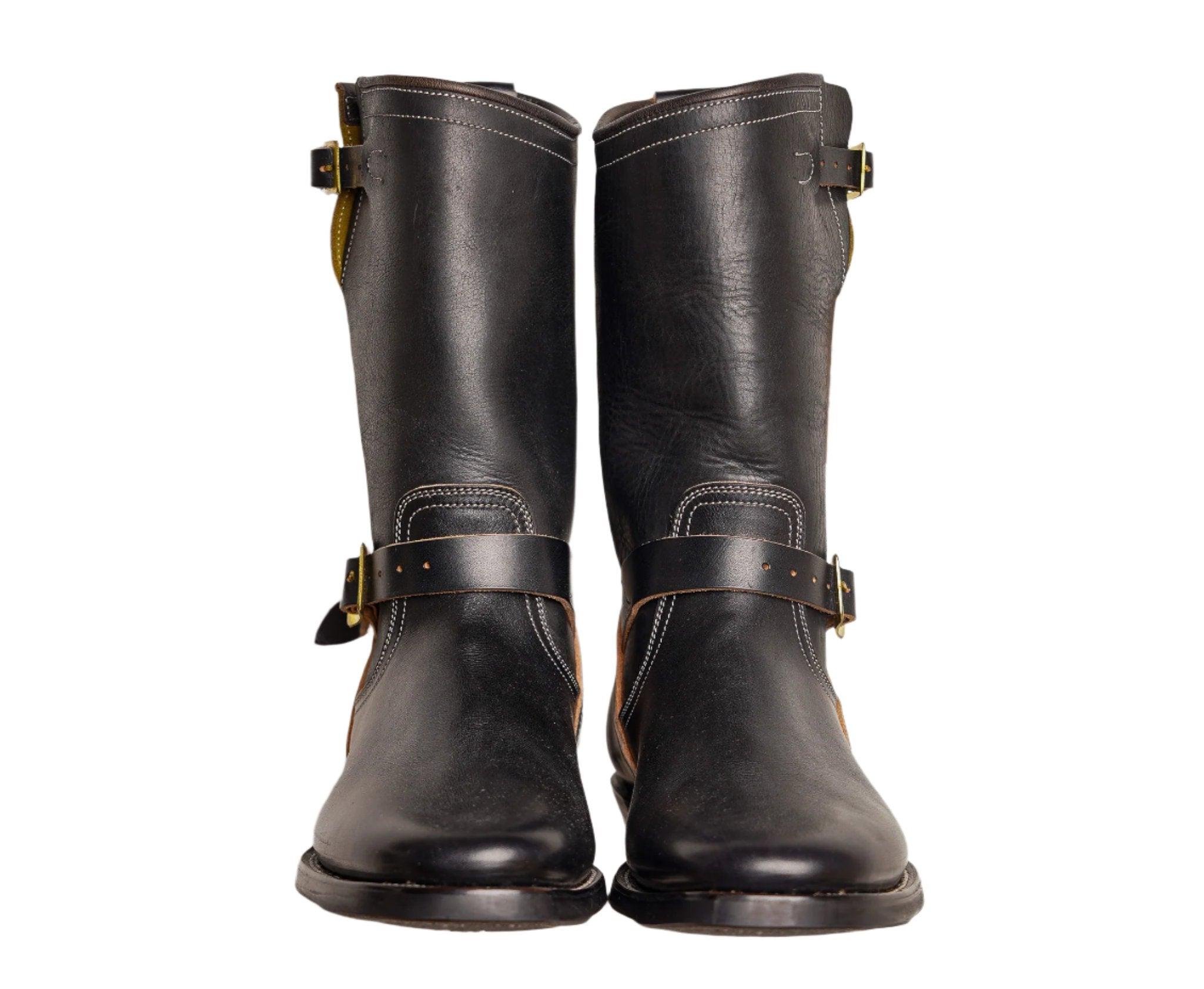 Unsung House Engineer Boots - Wicket & Craig / Horween - Overdyed Black