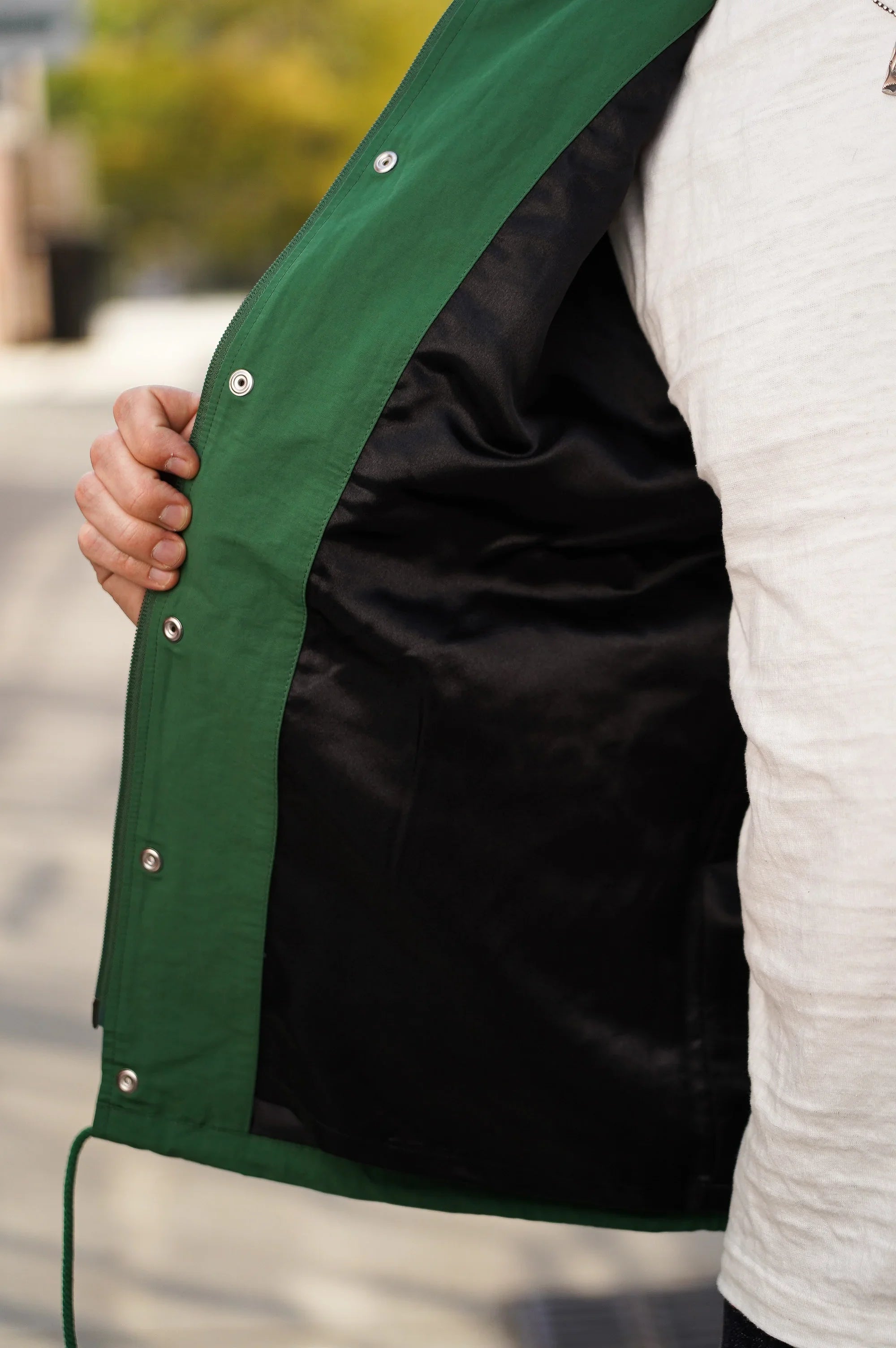 Studio D'Artisan 4627 60/40 Cross Coach Jacket - Green