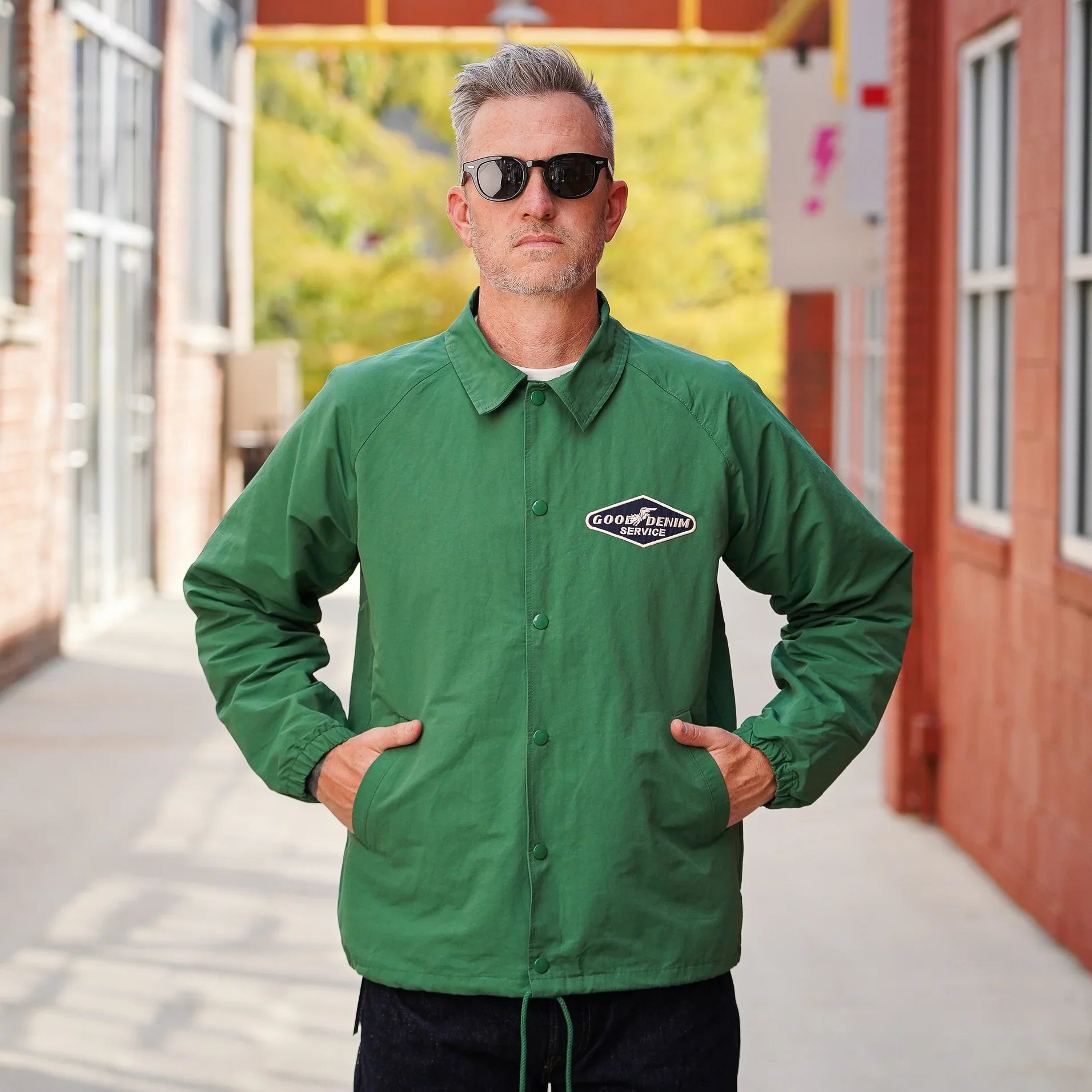 Studio D'Artisan 4627 60/40 Cross Coach Jacket - Green