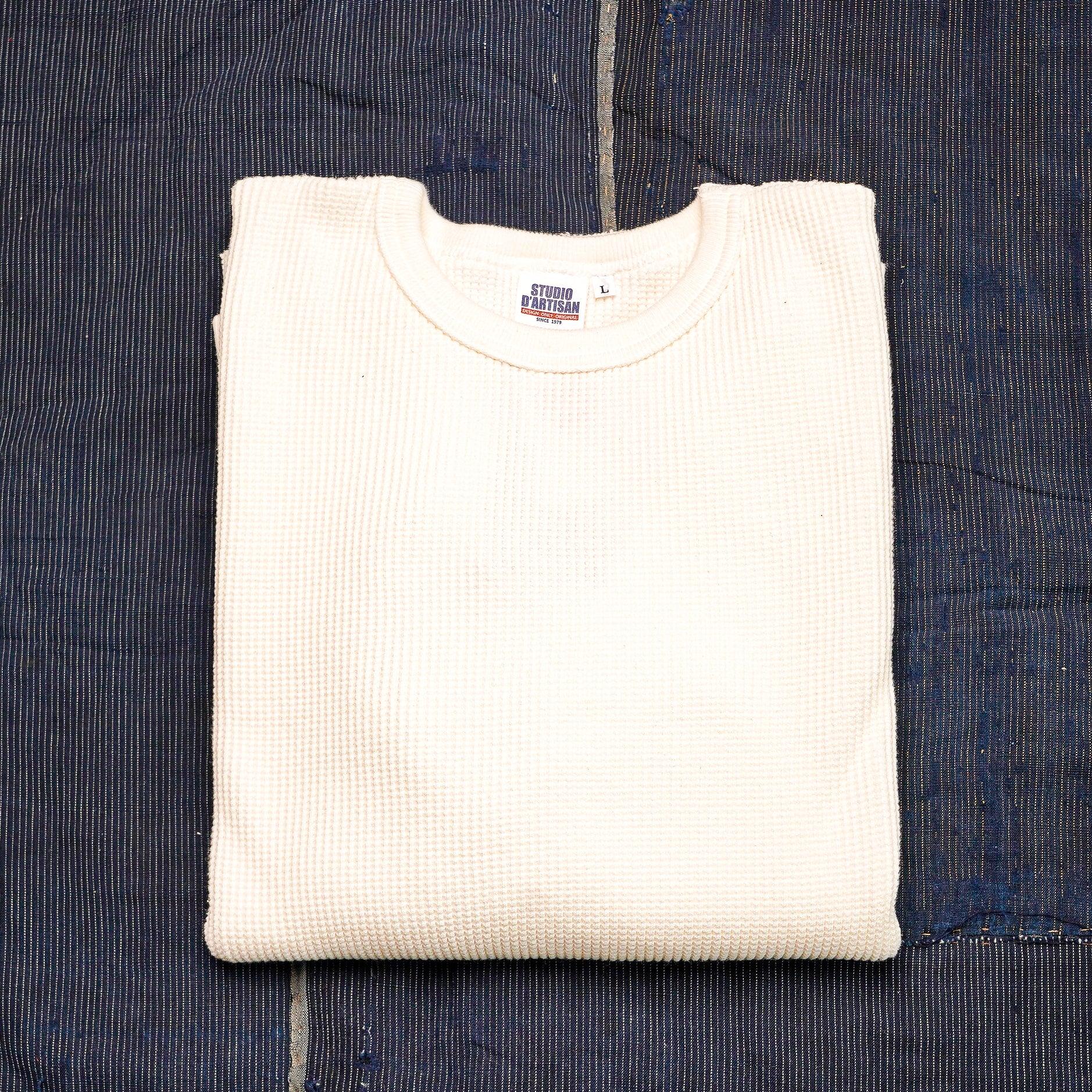 Studio D'Artisan 9936 Heavy Thermal Shirt - White