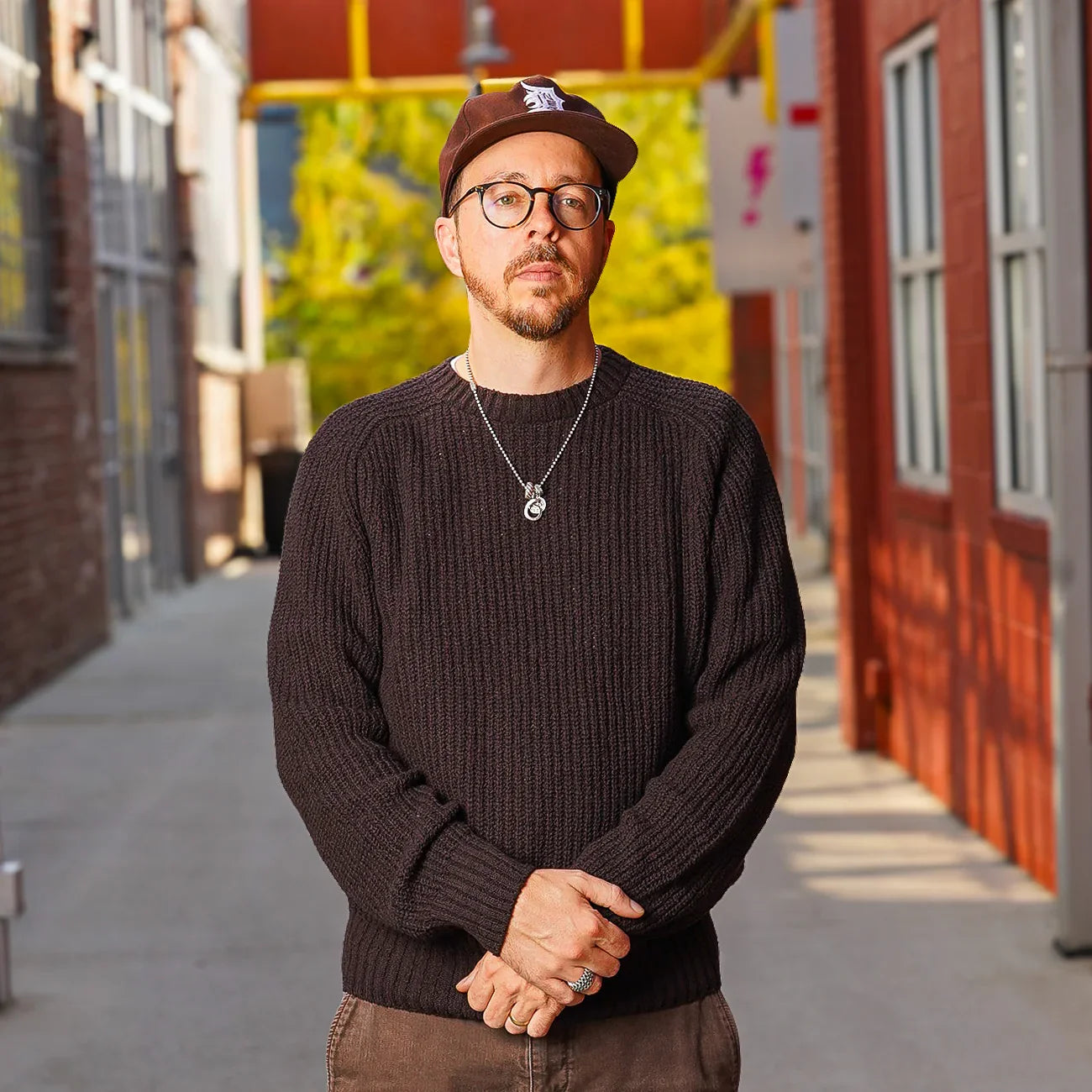 3sixteen Cotton Crewneck Sweater - Bark Boucle