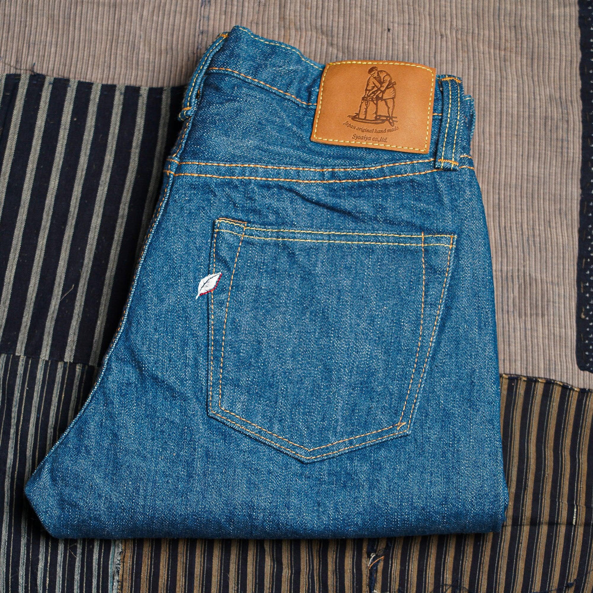 Pure Blue Japan GRE-019 Relaxed Tapered - 14oz Greencast Indigo 