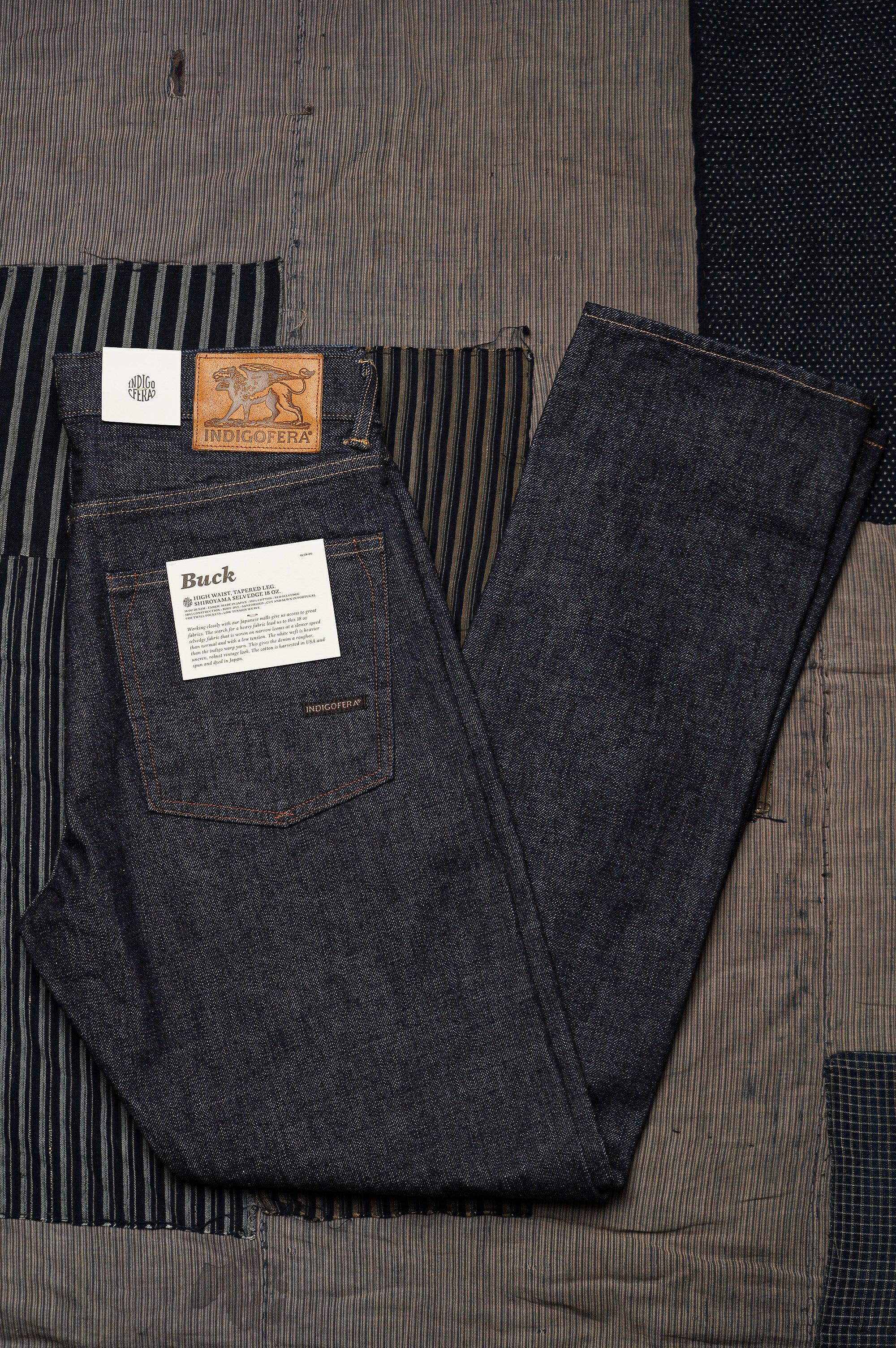 Indigofera Buck Tapered Fit - 18oz Shiroyama Rinsed Denim