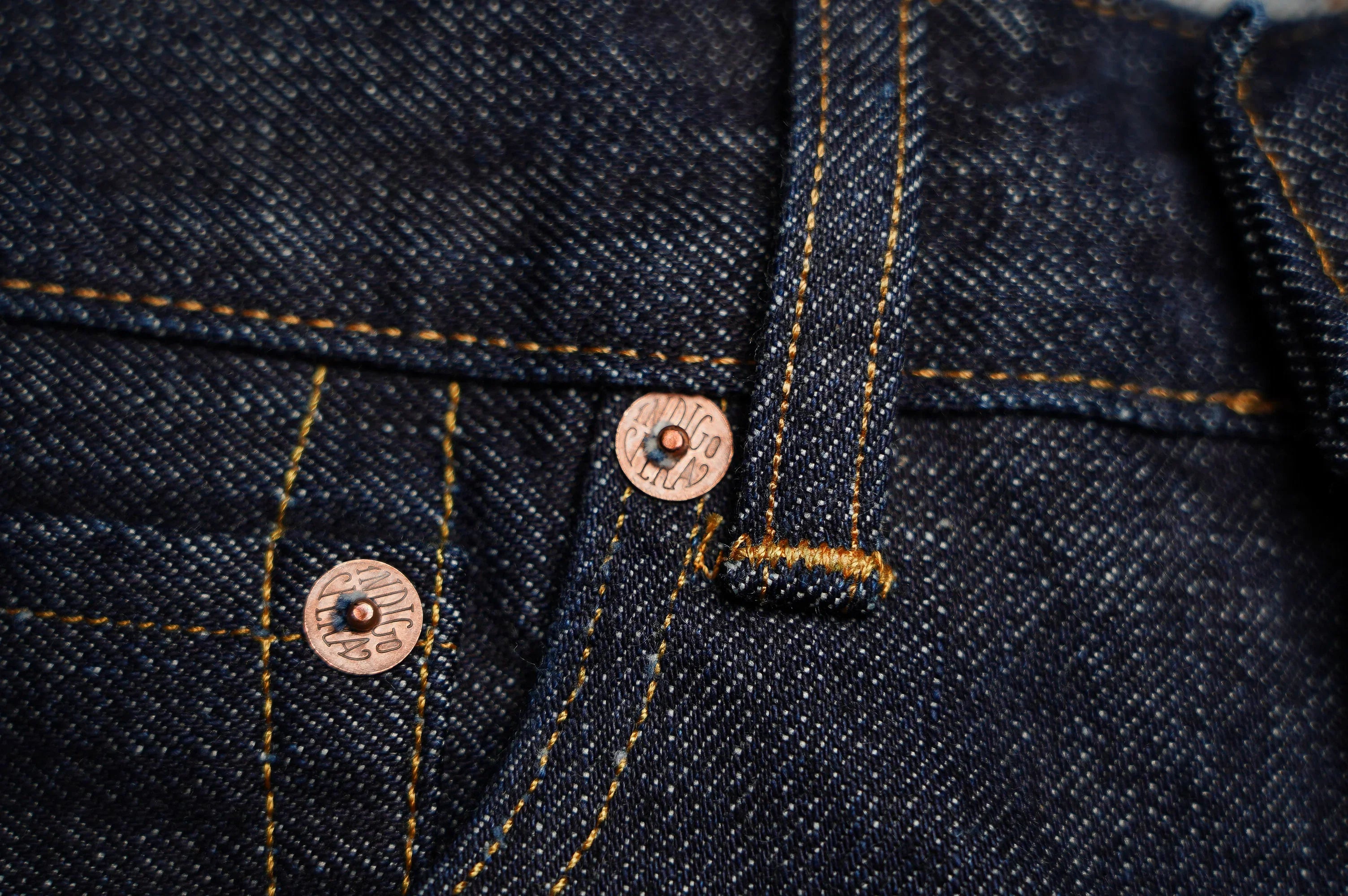 Indigofera Buck Tapered Fit - 18oz Shiroyama Rinsed Denim