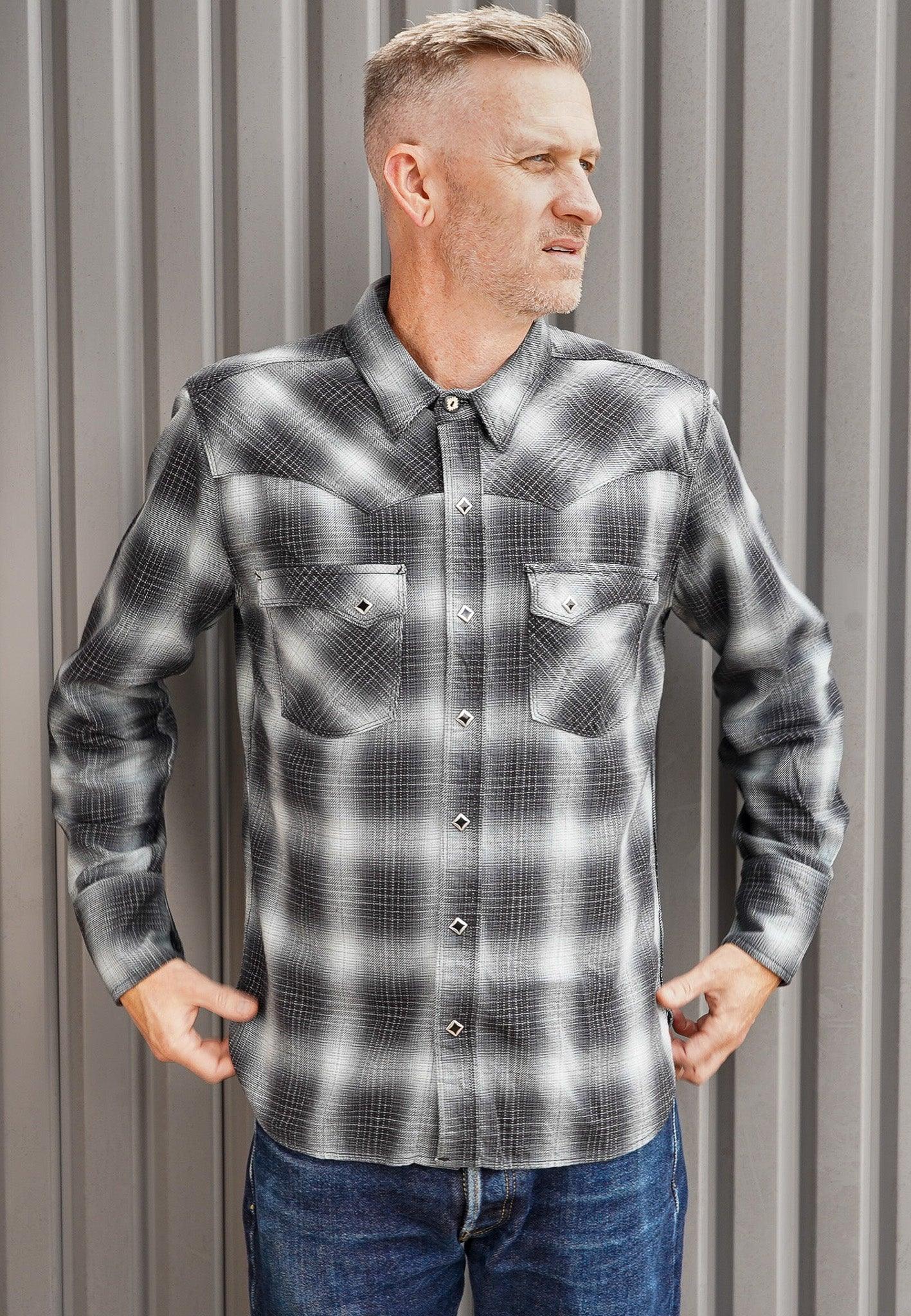 Freenote Cloth Calico Western Shirt - Midnight Plaid