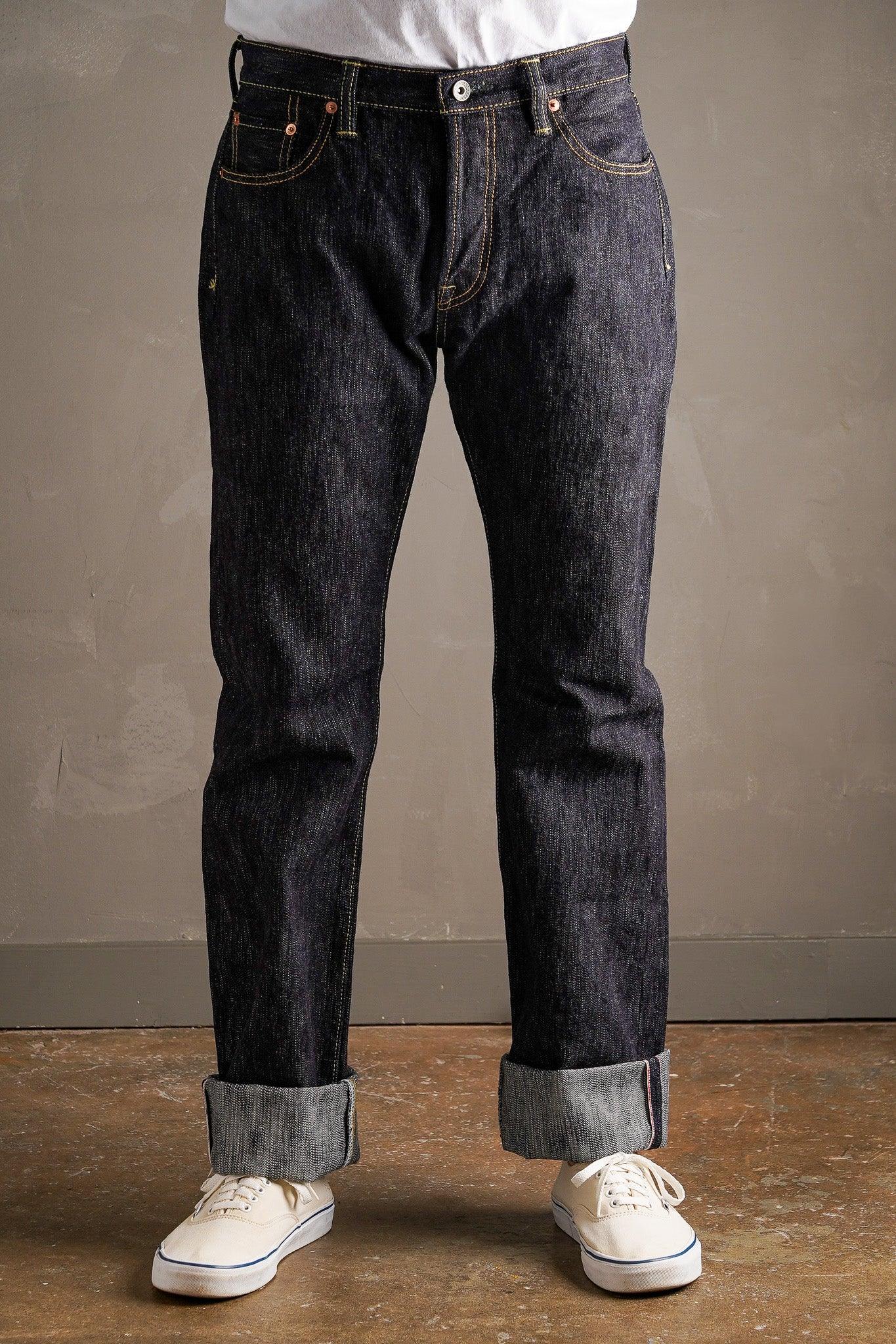 Iron Heart IH-634S-SLB 16oz Slubby Selvedge Denim Straight Cut Jeans - Indigo