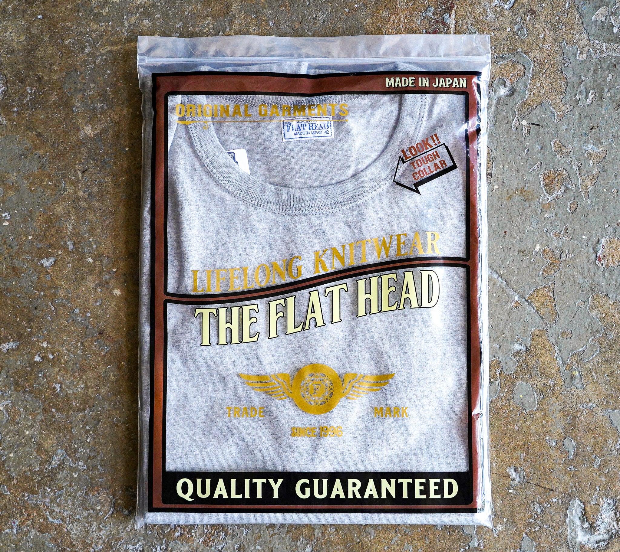 The Flat Head FN-THC-001 9oz Heavyweight Tee - Grey