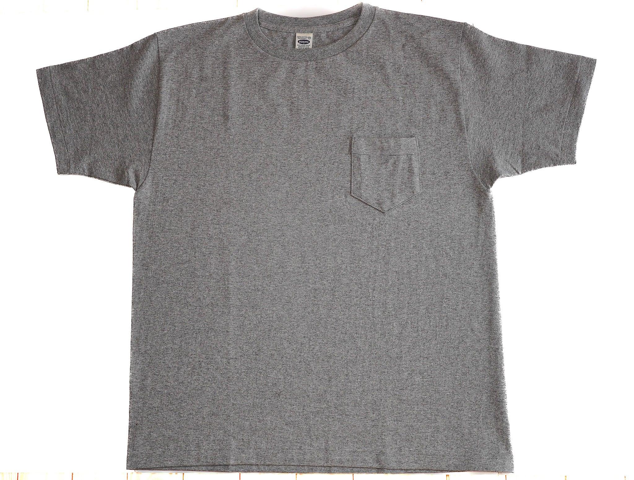 Denime Lot 263 - Pocket Tee - Heather Grey