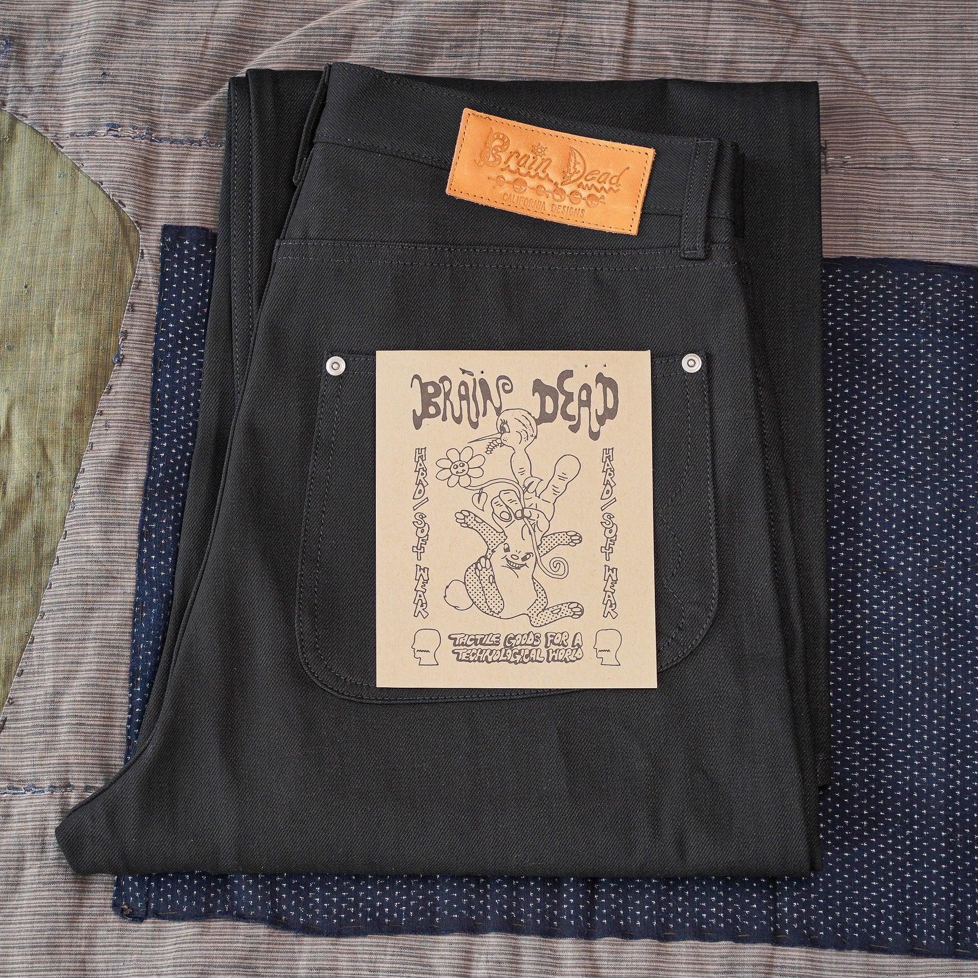 Brain Dead Type 00 14.25oz Selvedge Denim - Solid Black