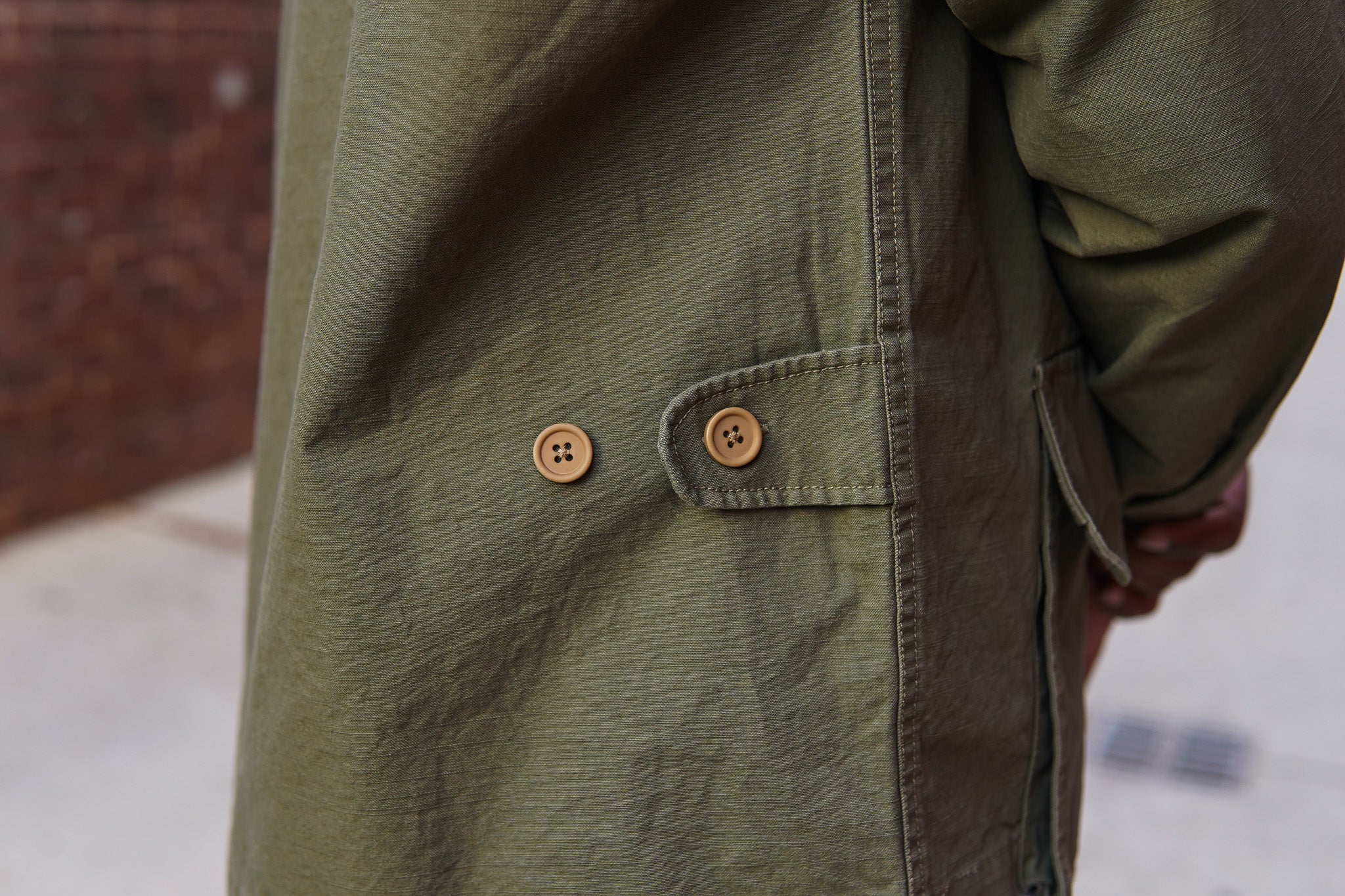 Brain Dead Military Shirt Jacket - Army