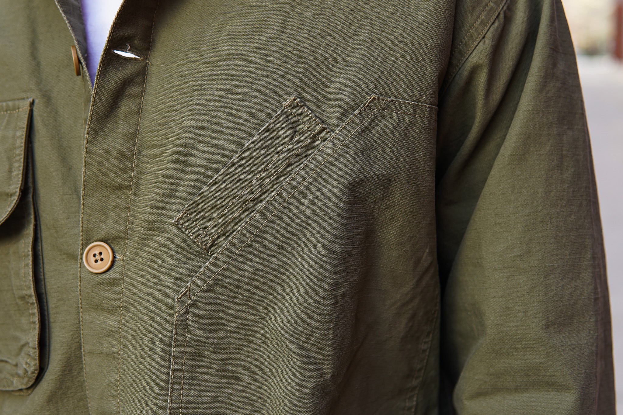 Brain Dead Military Shirt Jacket - Army