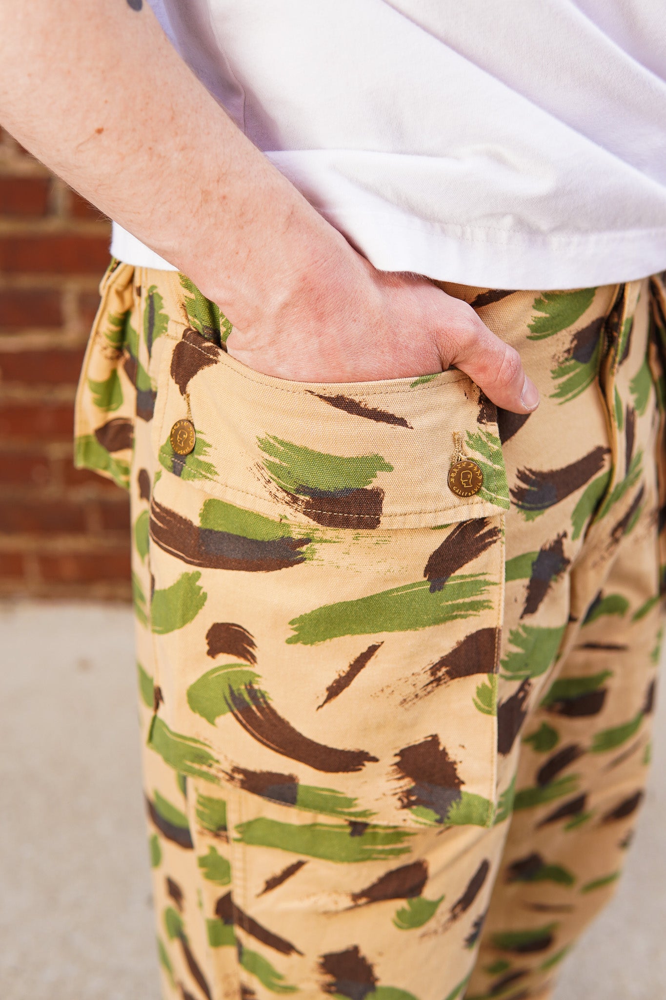 Brain Dead Canvas Overpant - Brushstroke Camo