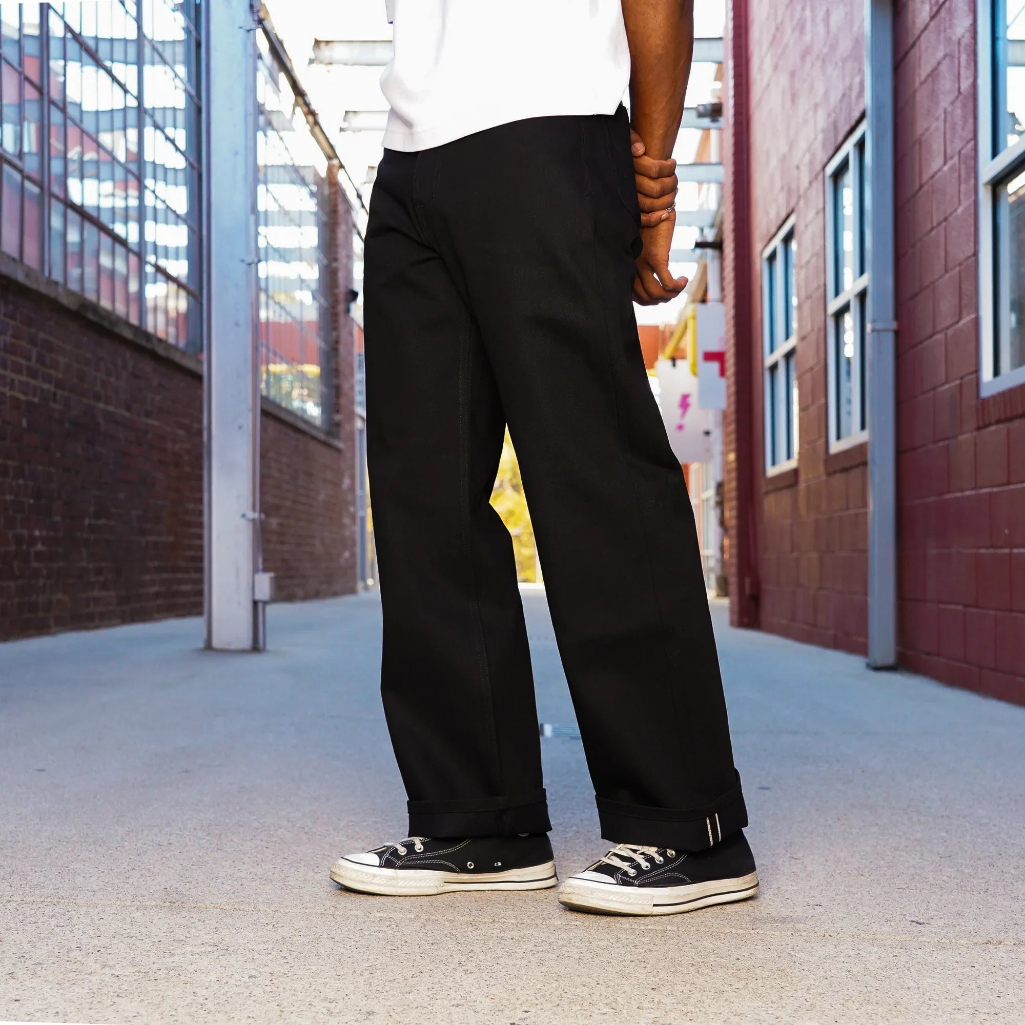 Brain Dead Type 00 14.25oz Selvedge Denim - Solid Black