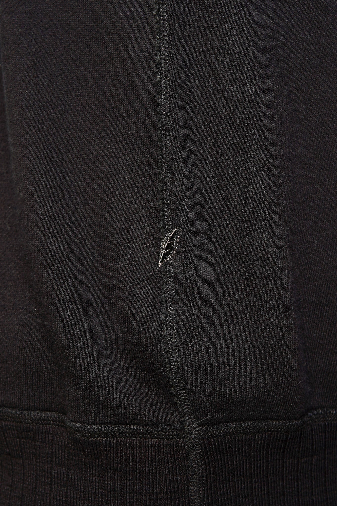 Pure Blue Japan 5409-IDBK Indigo Dyed Sweatshirt - Overdyed Black