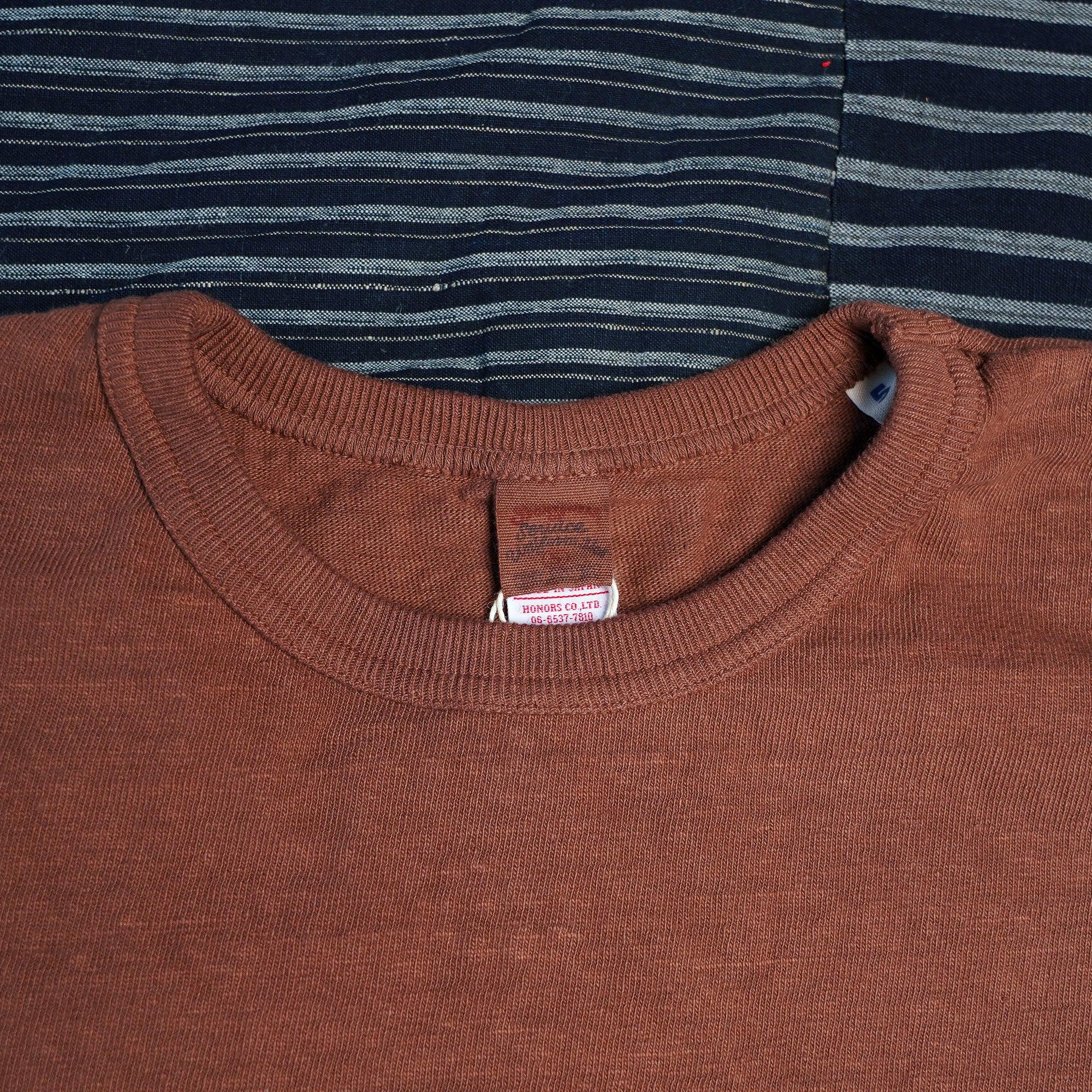 UES No. 8 Slub Nep Short Sleeve Tee - Coffee Brown