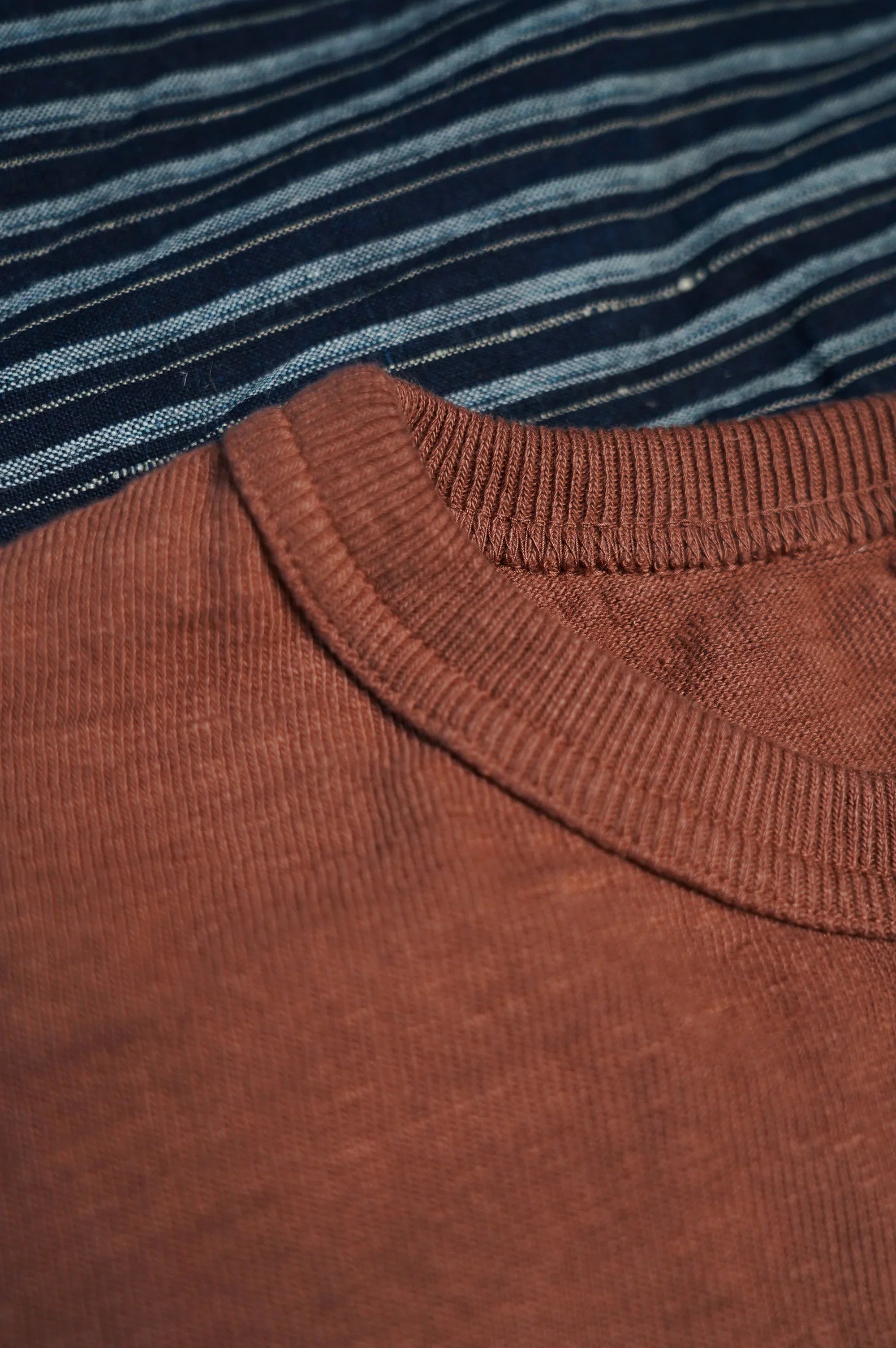 UES No. 8 Slub Nep Short Sleeve Tee - Coffee Brown