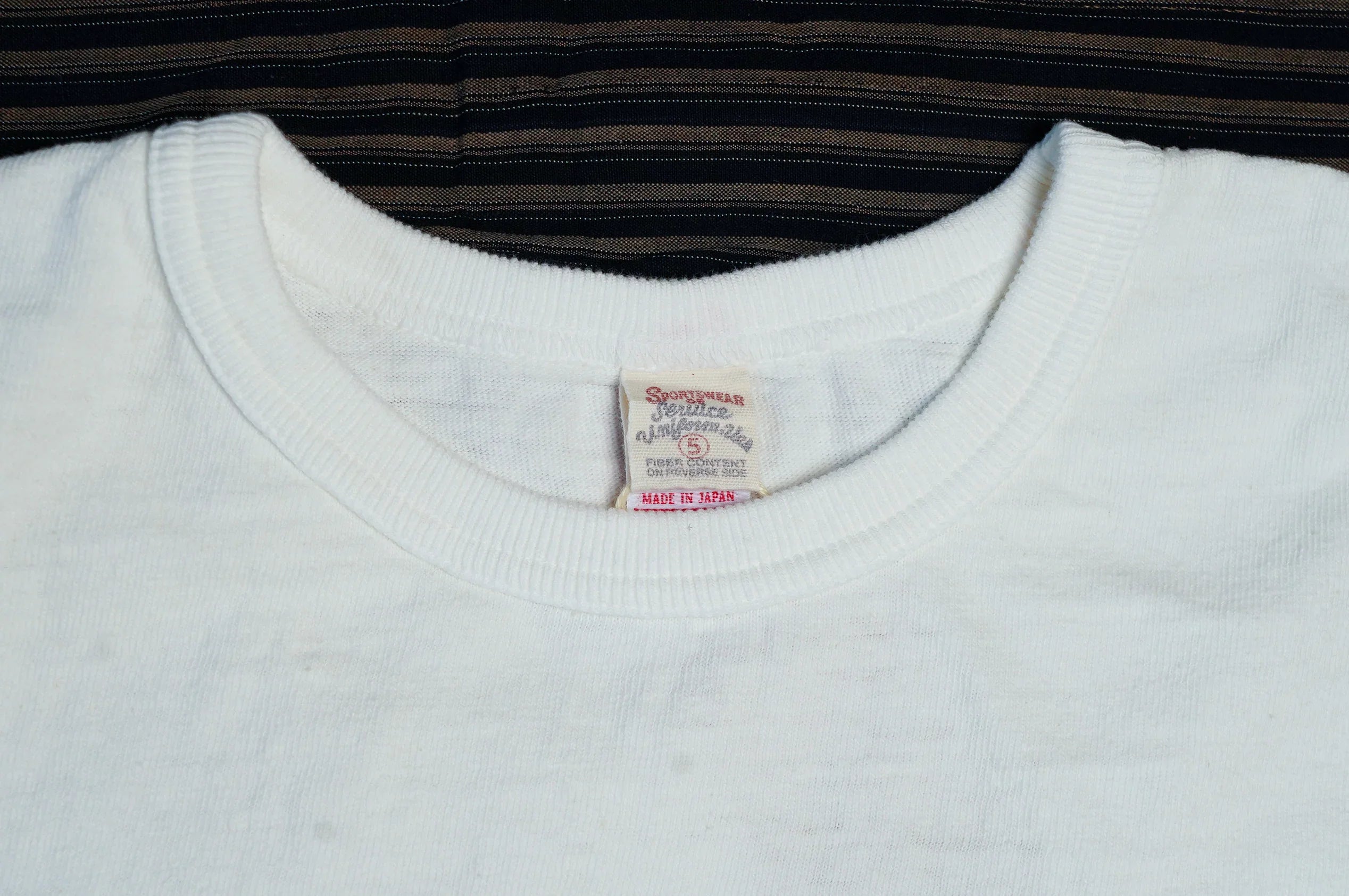UES No. 8 Slub Nep Short Sleeve Tee - White
