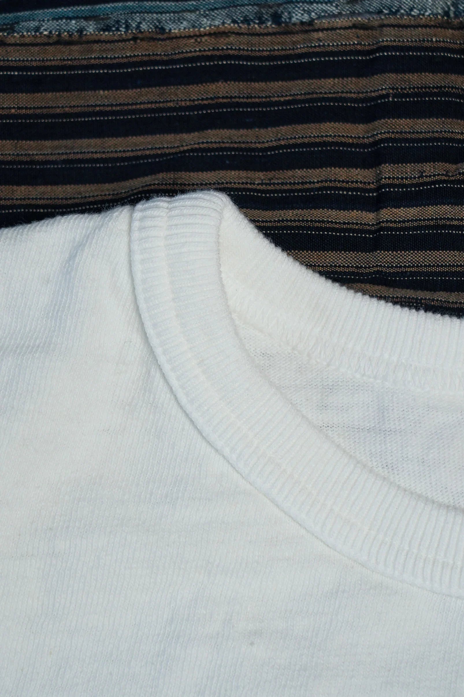 UES No. 8 Slub Nep Short Sleeve Tee - White