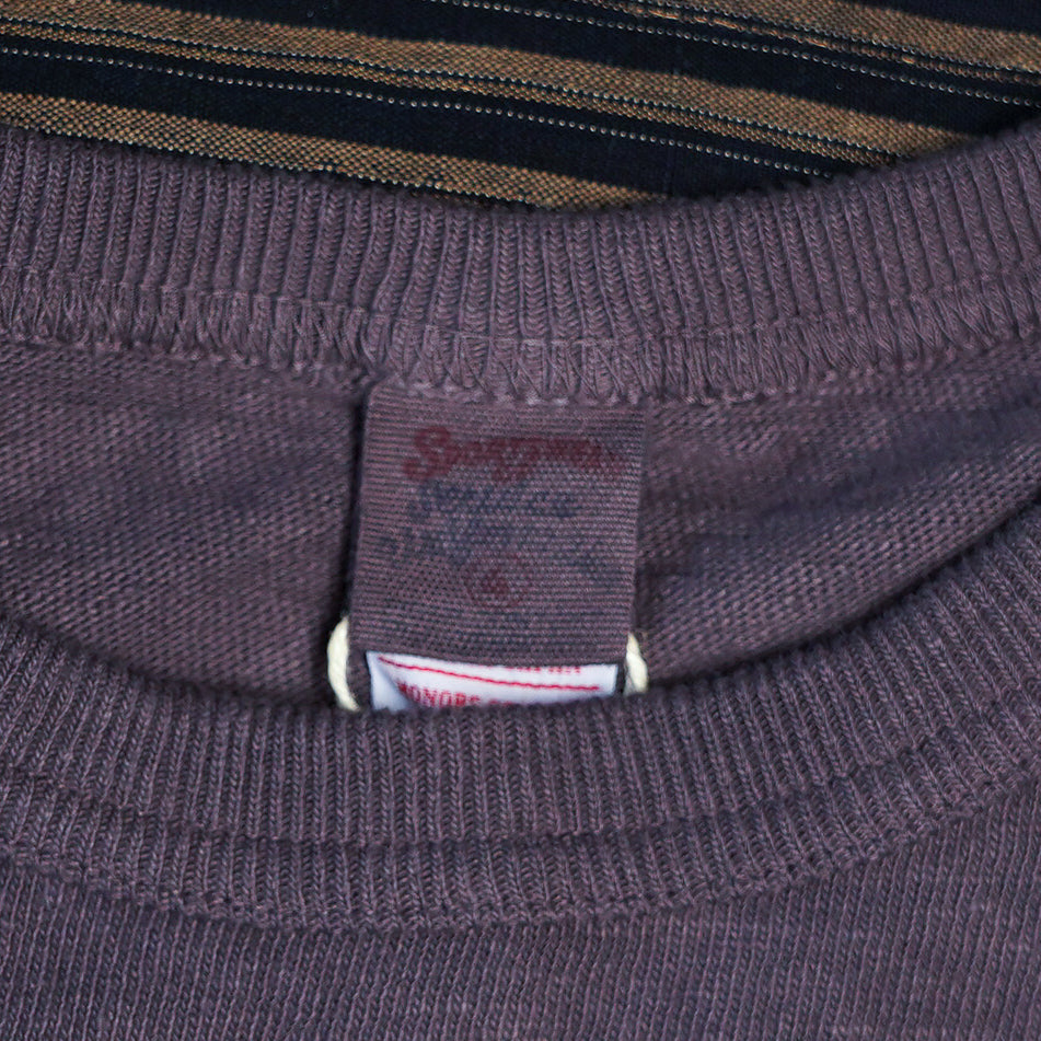UES No. 8 Slub Nep Short Sleeve Tee - Purple Navy