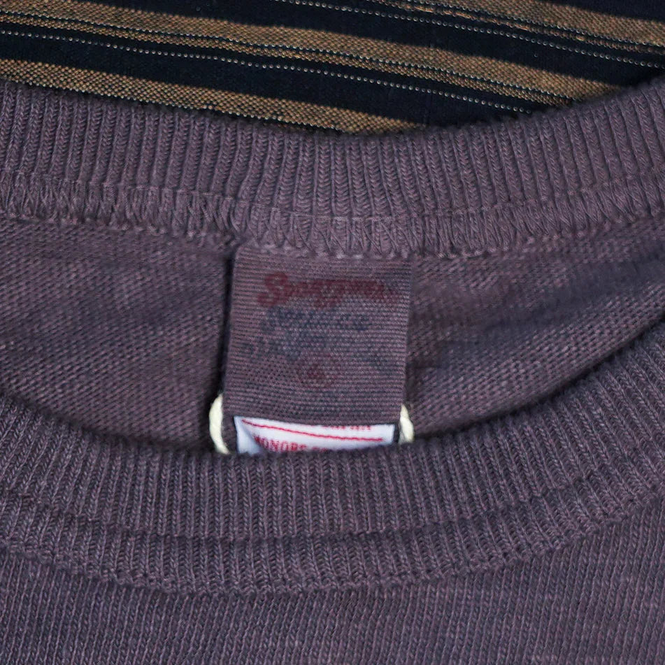 UES No. 8 Slub Nep Short Sleeve Tee - Purple Navy