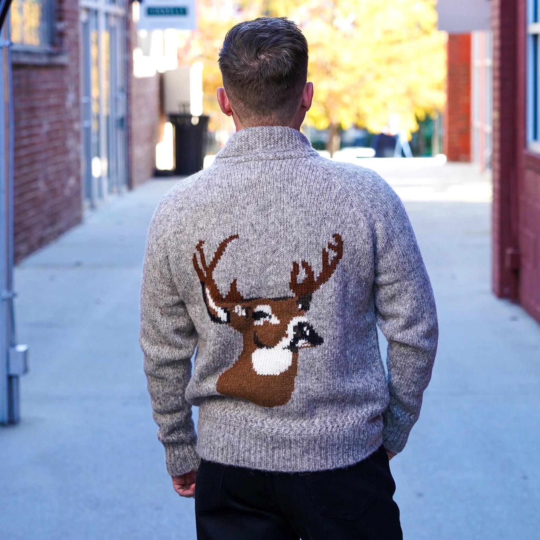 Wythe Alpaca Cotton Cardigan - Stag