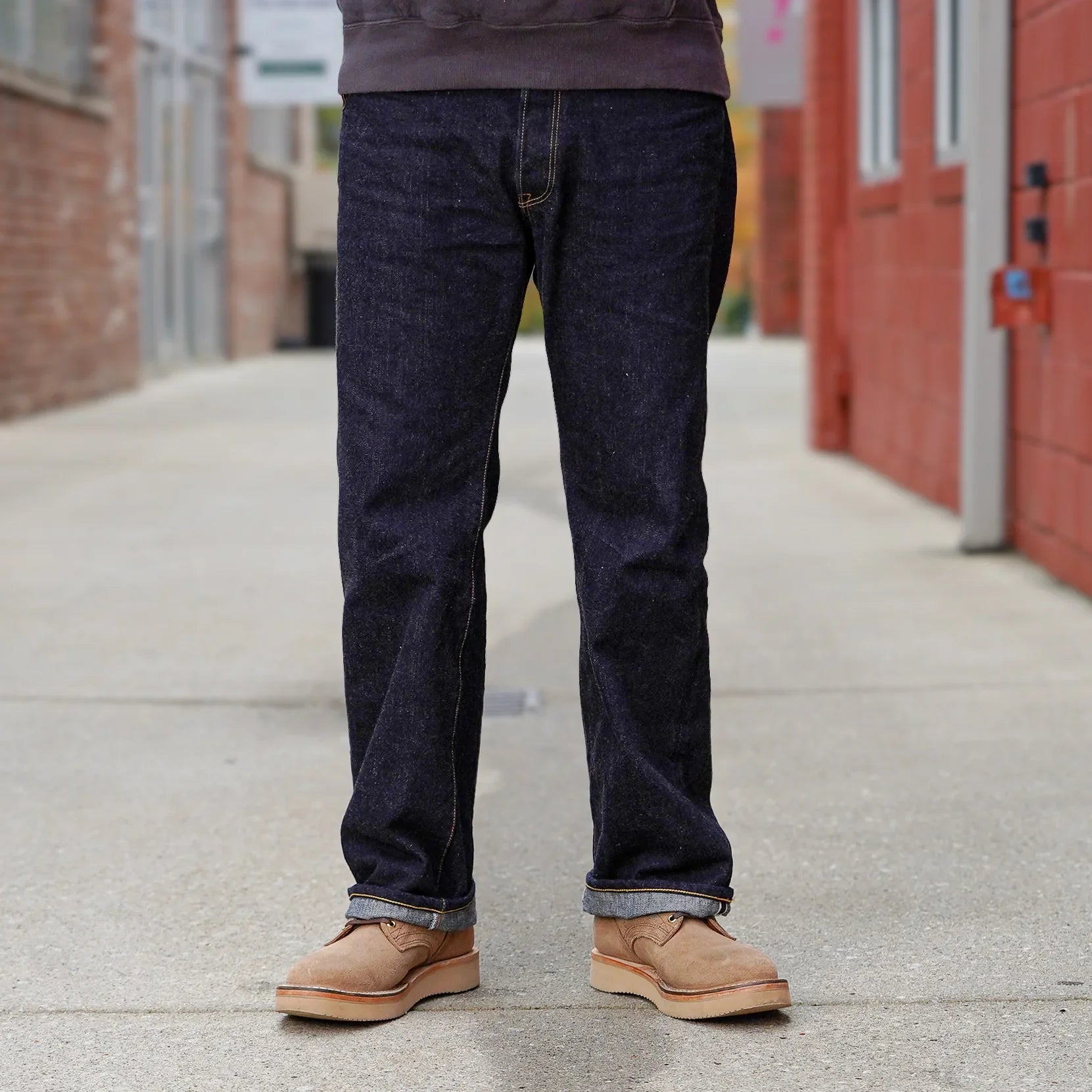 The Flat Head FN-3005 14.5oz Straight Selvedge Denim - Indigo