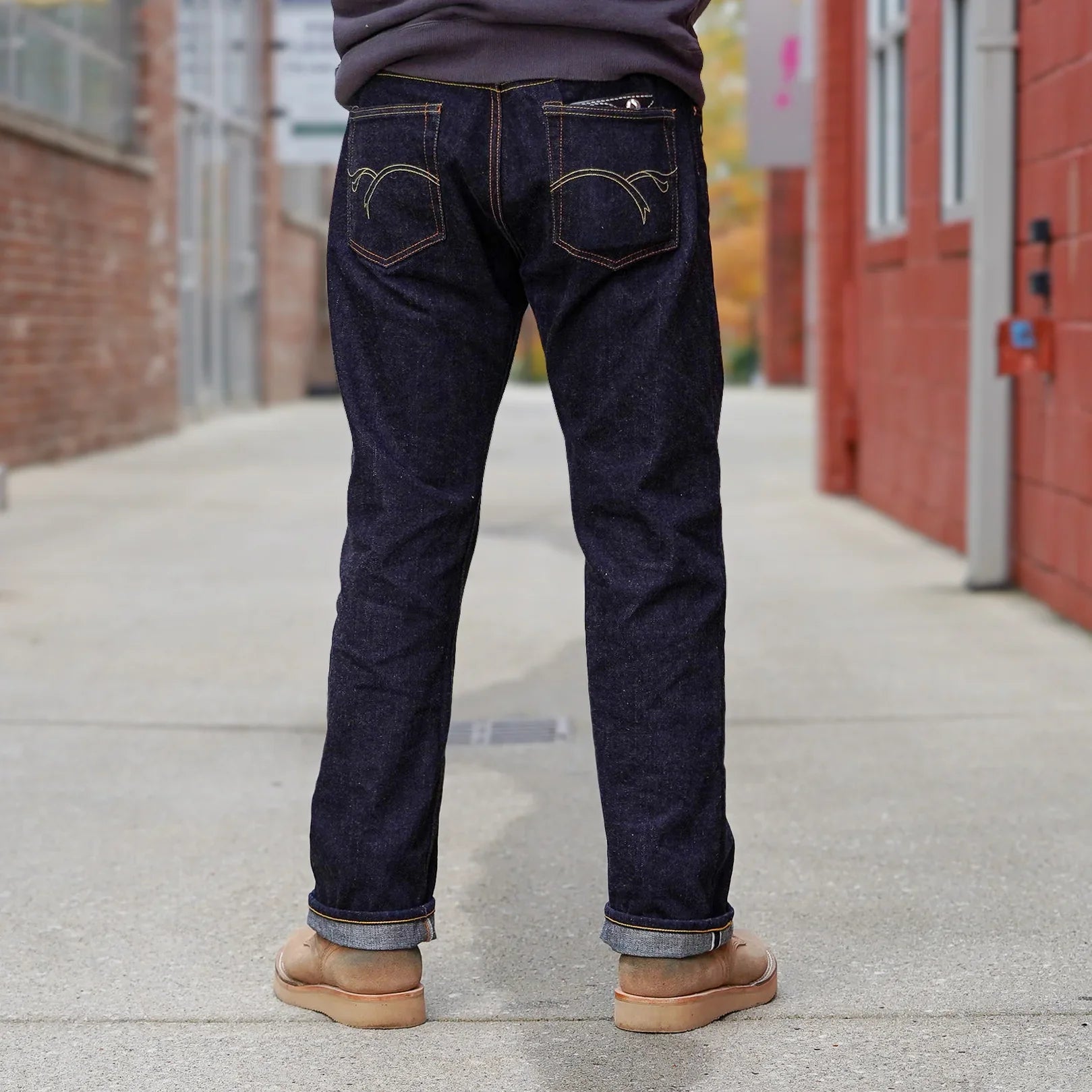 The Flat Head FN-3005 14.5oz Straight Selvedge Denim - Indigo