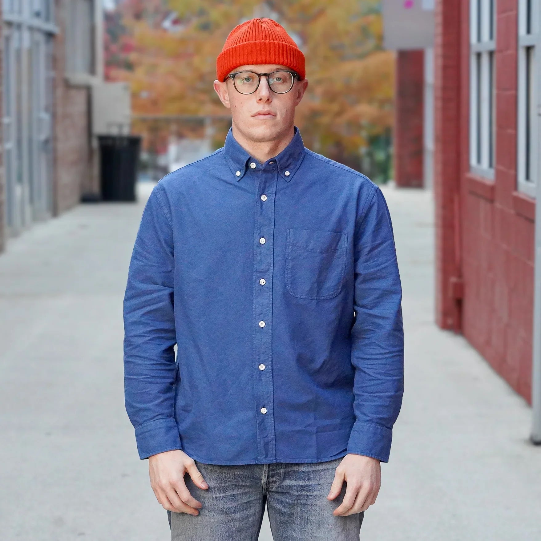 3sixteen Big Oxford - Azure