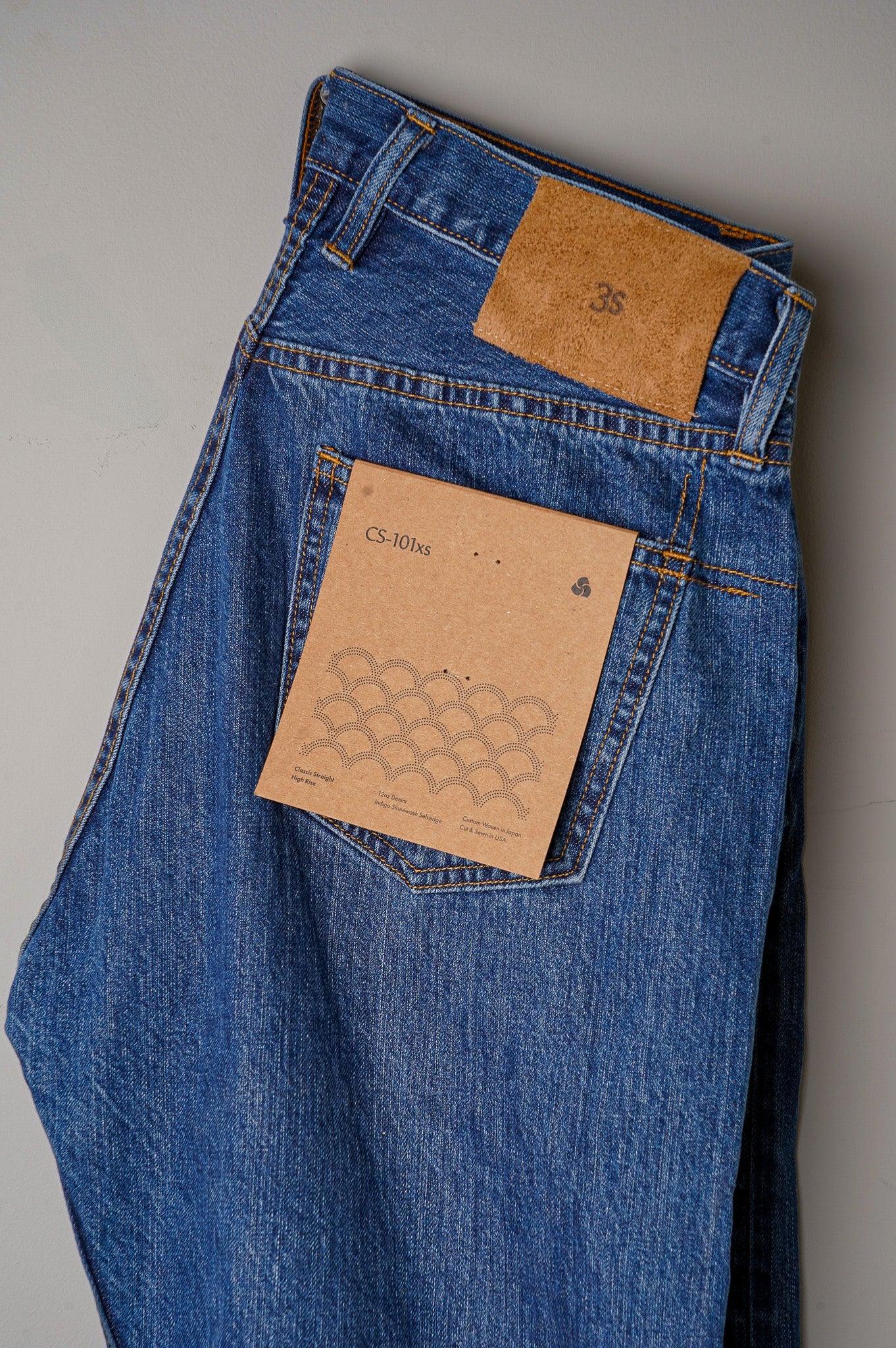 3sixteen CS-101xs - Classic Straight - Stonewashed Indigo Selvedge