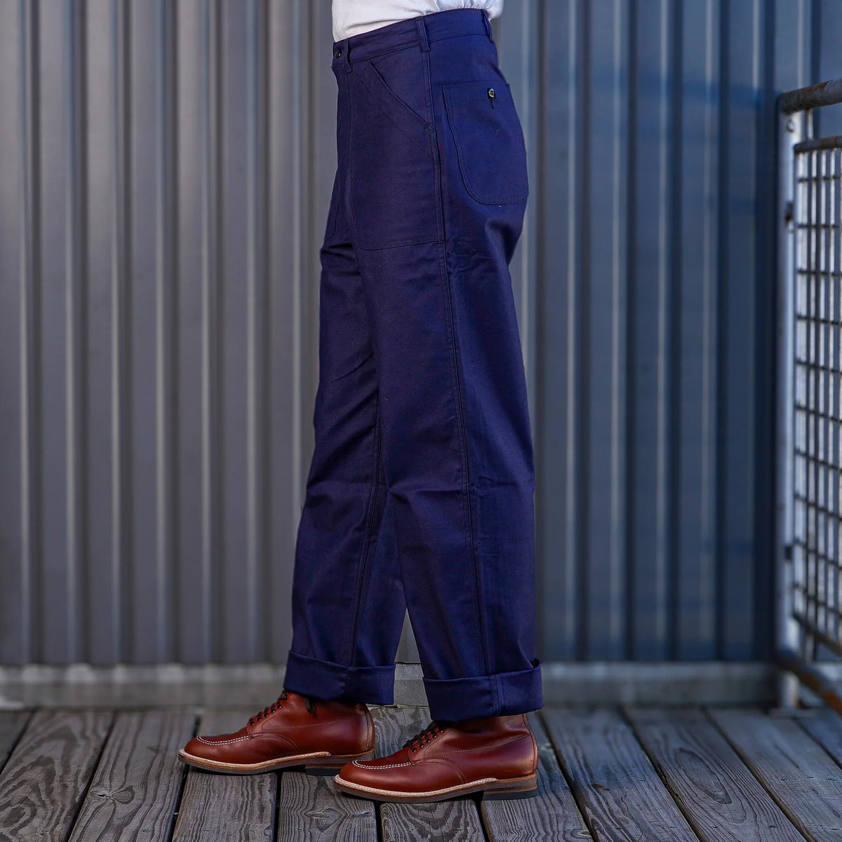 Denime Lot 225 Back Satin Baker Pant - Navy – Guilty Party