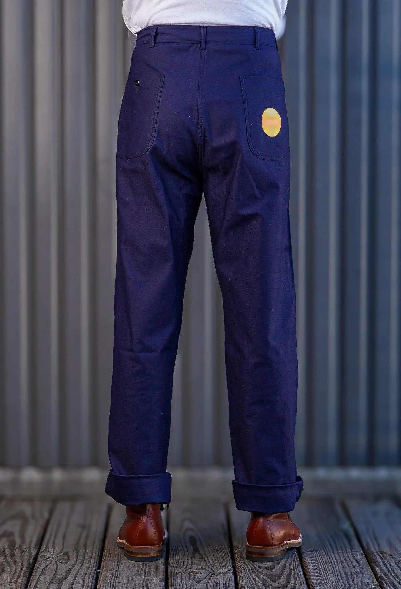 Denime Lot 225 Back Satin Baker Pant - Navy
