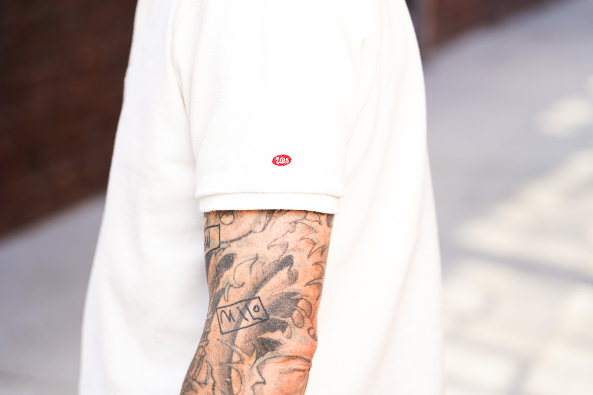UES 67LW Rahben Stitch Polo Shirt - White
