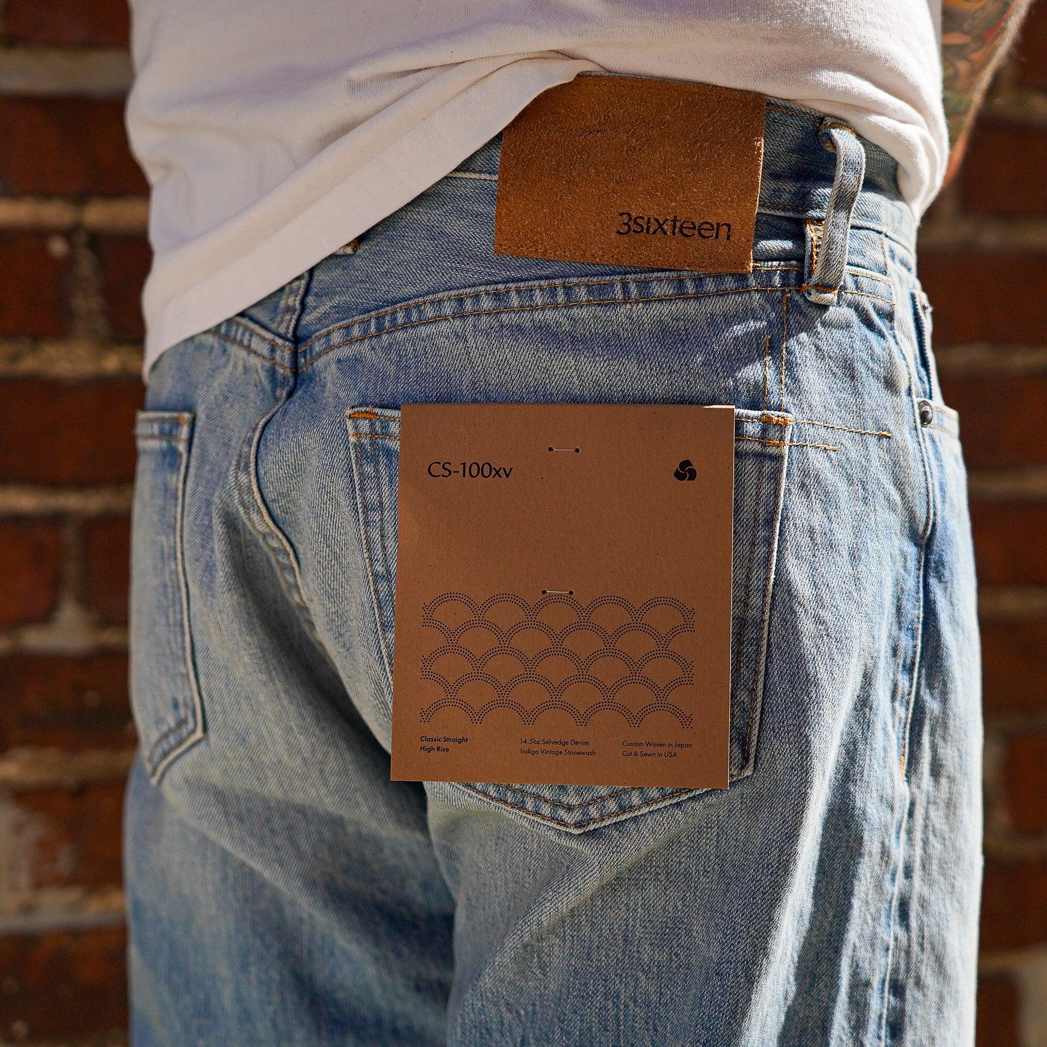 3sixteen CS-100xv - Classic Straight - Vintage Washed Indigo Selvedge