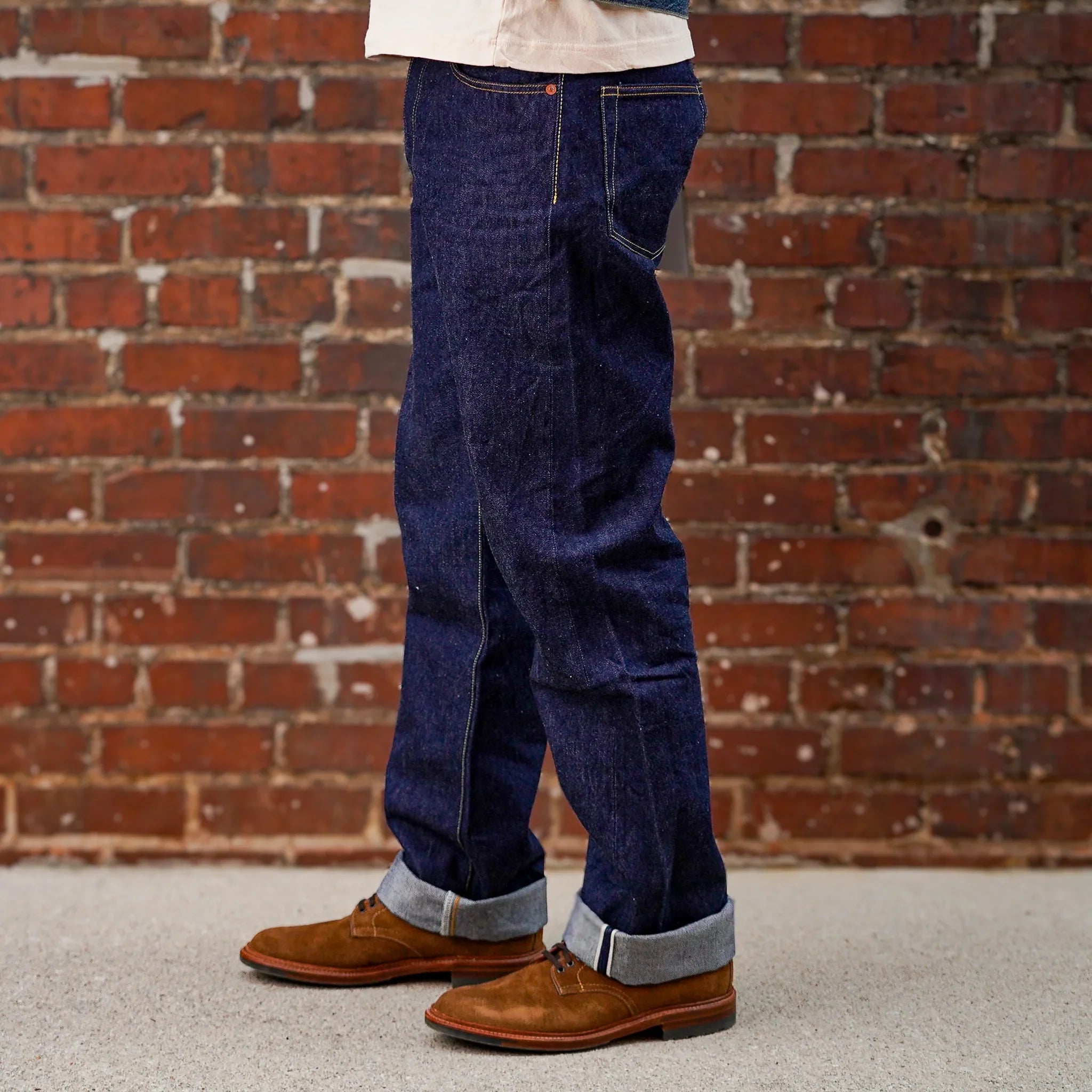 Studio D'Artisan SD-801 Straight Fit Natural Indigo Selvedge Denim
