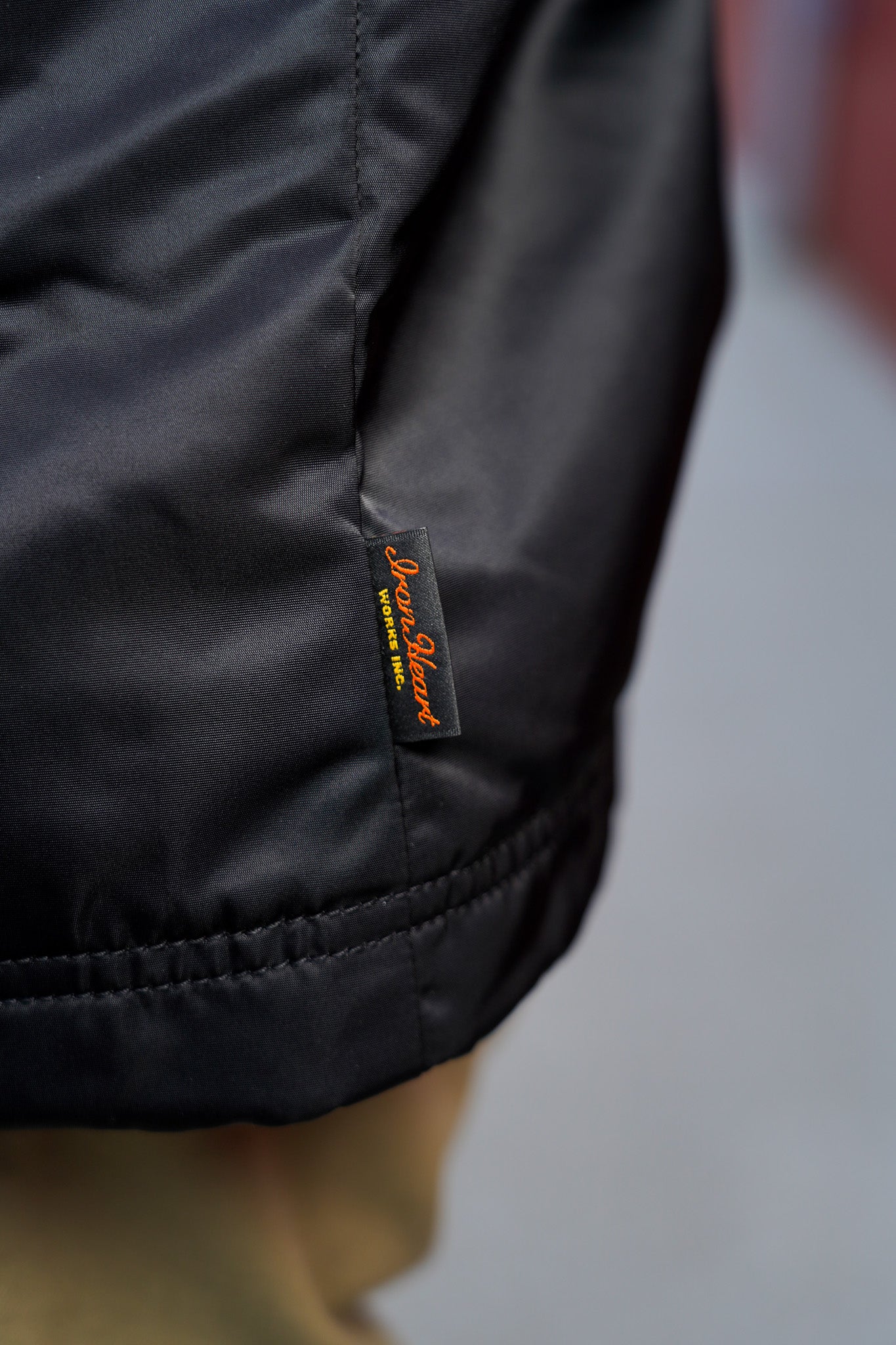 Iron Heart IHJ-160-BLK-NP 4.8oz Nylon Coach Jacket - Black - No Patch
