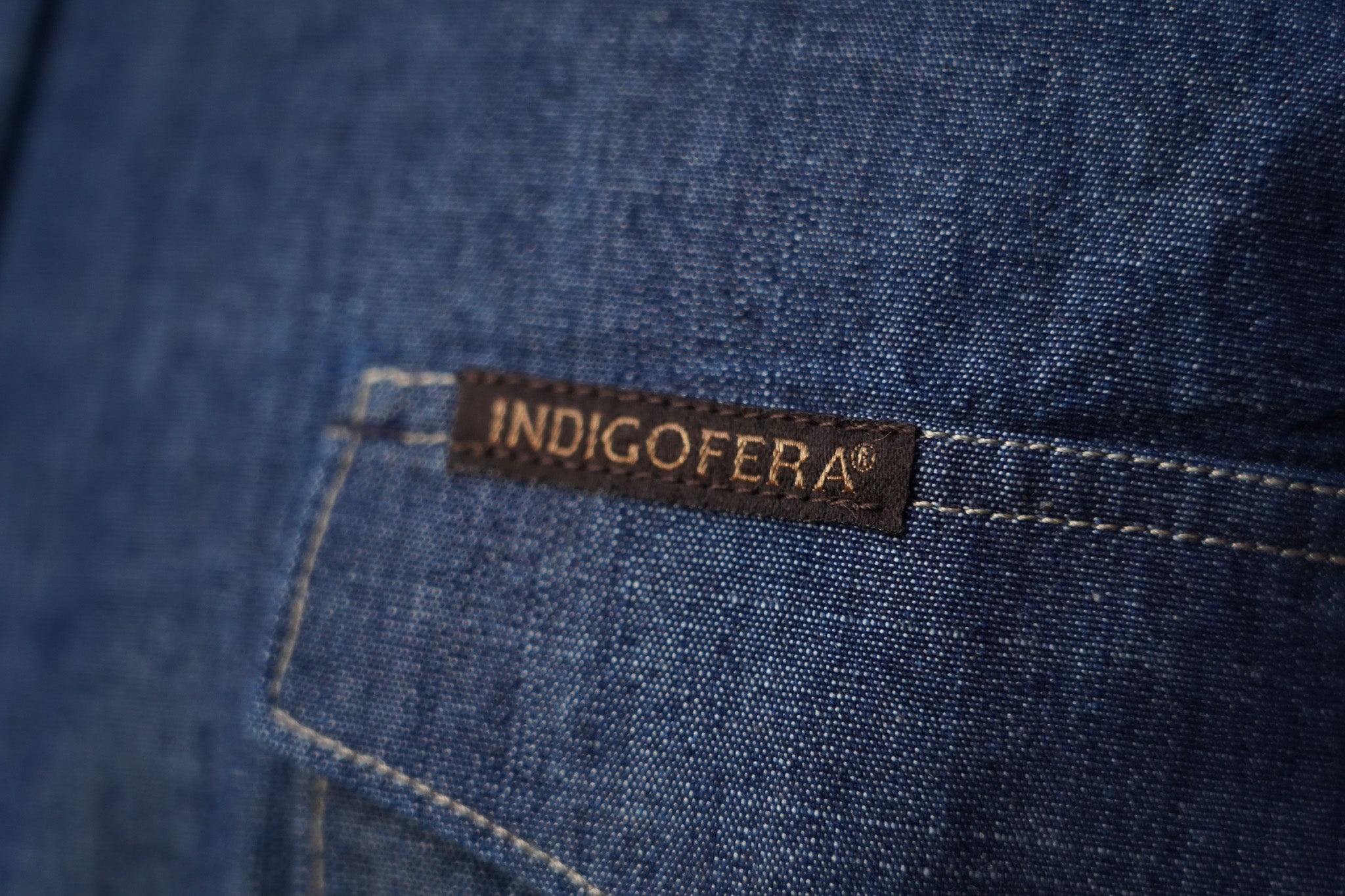 Indigofera Sideras Western Shirt - Indigo Chambray